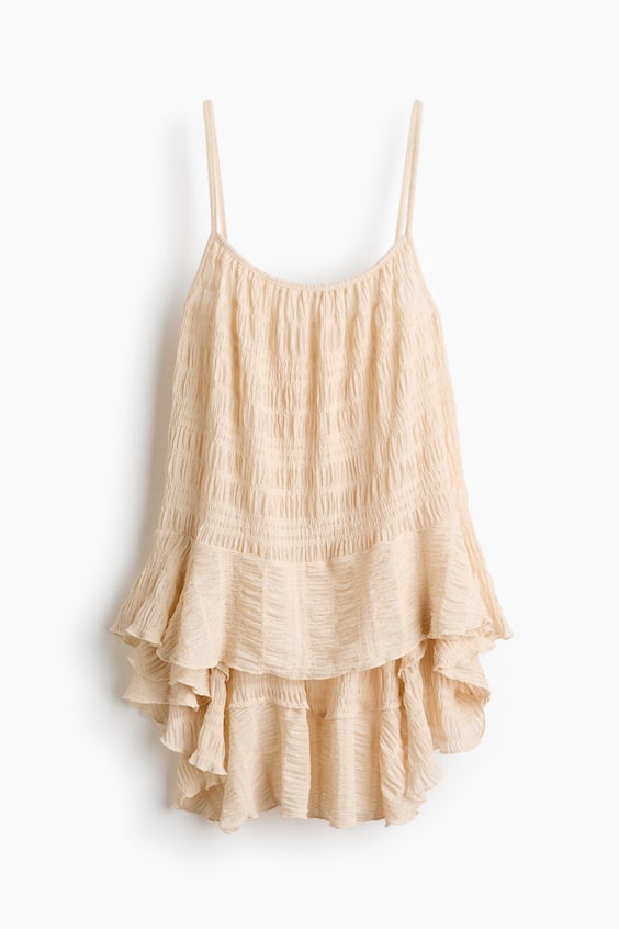 Женские топы H&M Flounced Smocked Top