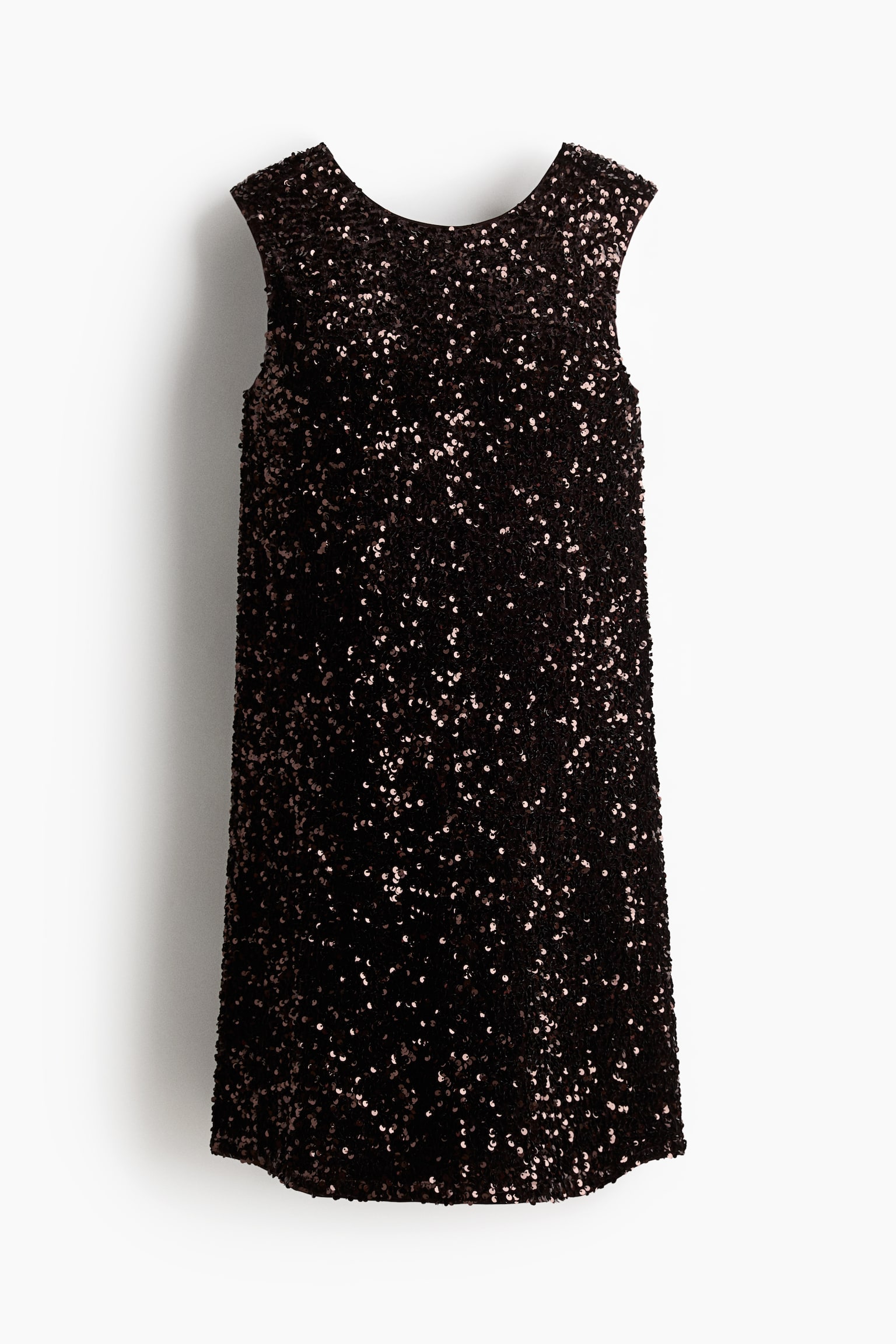 MAMA Bow-detail sequined dress - Dark brown/Dark green/White/Black - 2