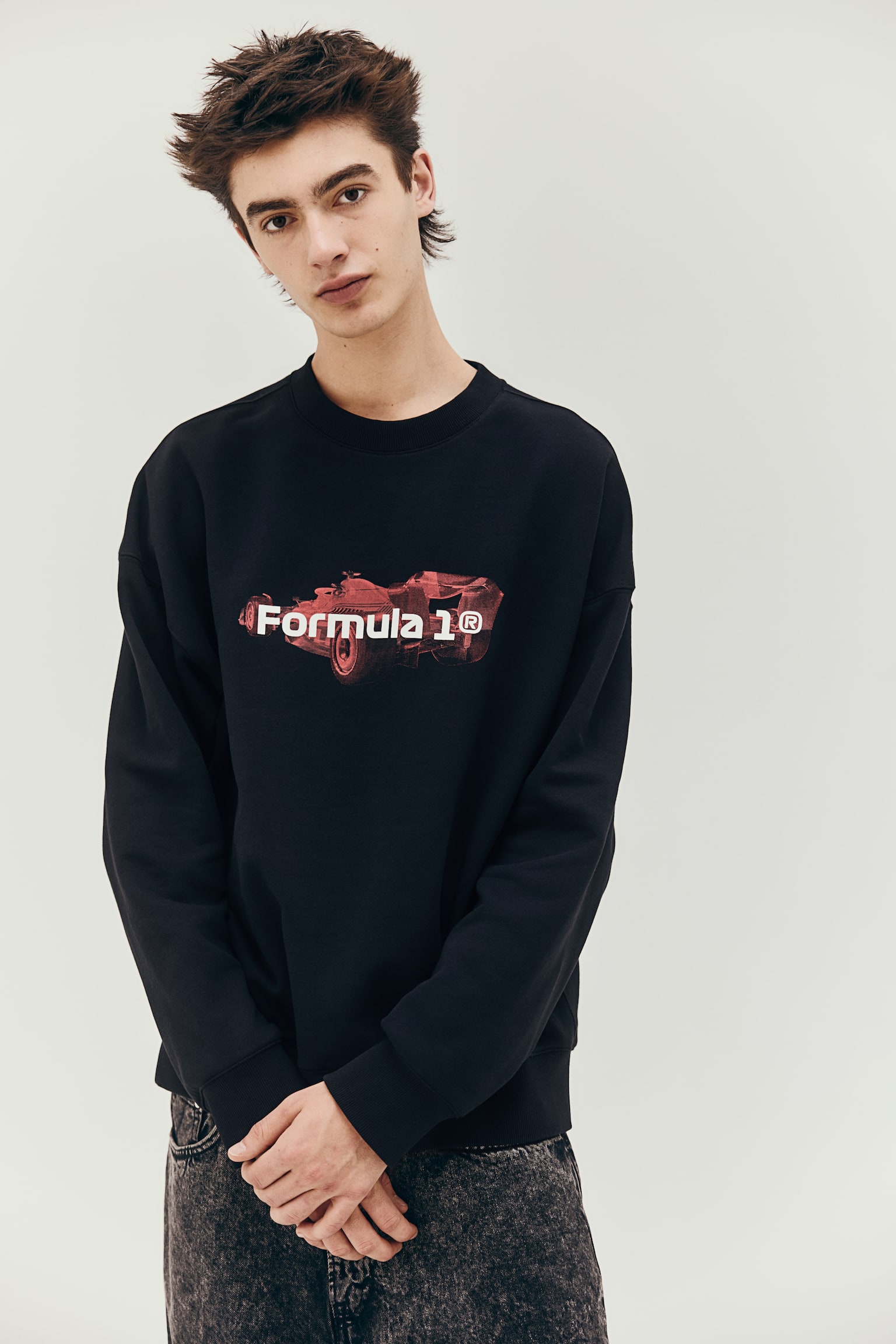 Oversized Fit Printed sweatshirt - Black/Formula 1/Black/Nirvana/Black/Pantera/Black/Discovery Channel/White/Keith Haring/Black/Mickey Mouse/Grey marl/The Hulk/Black/Dark grey/Formula 1 - 1