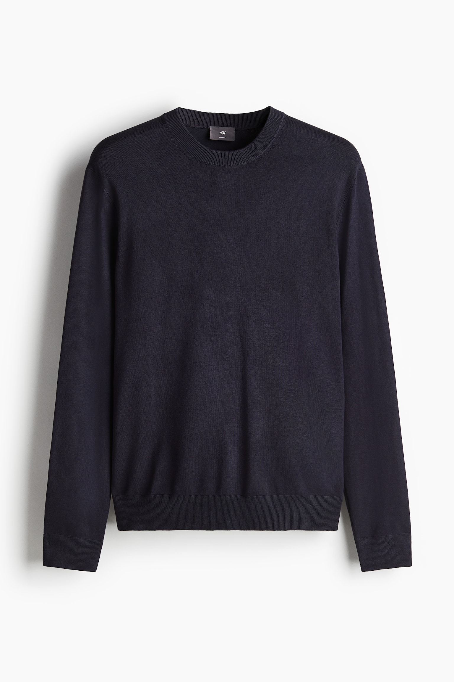 Slim Fit Fine-knit jumper - Navy blue/Greige/White/Dark grey/Beige/Black - 2