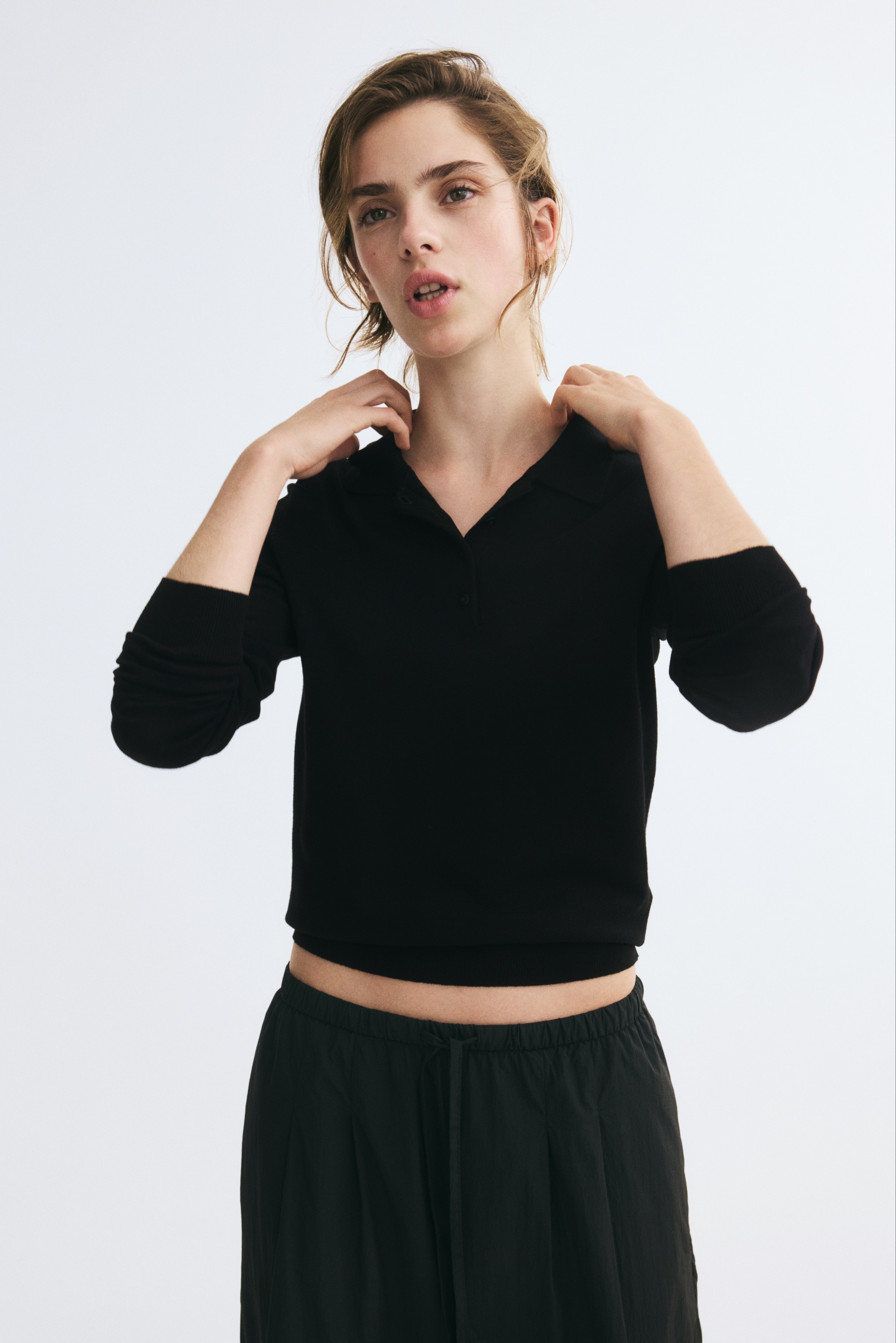 Fine-Knit Polo Shirt thumbnail 3