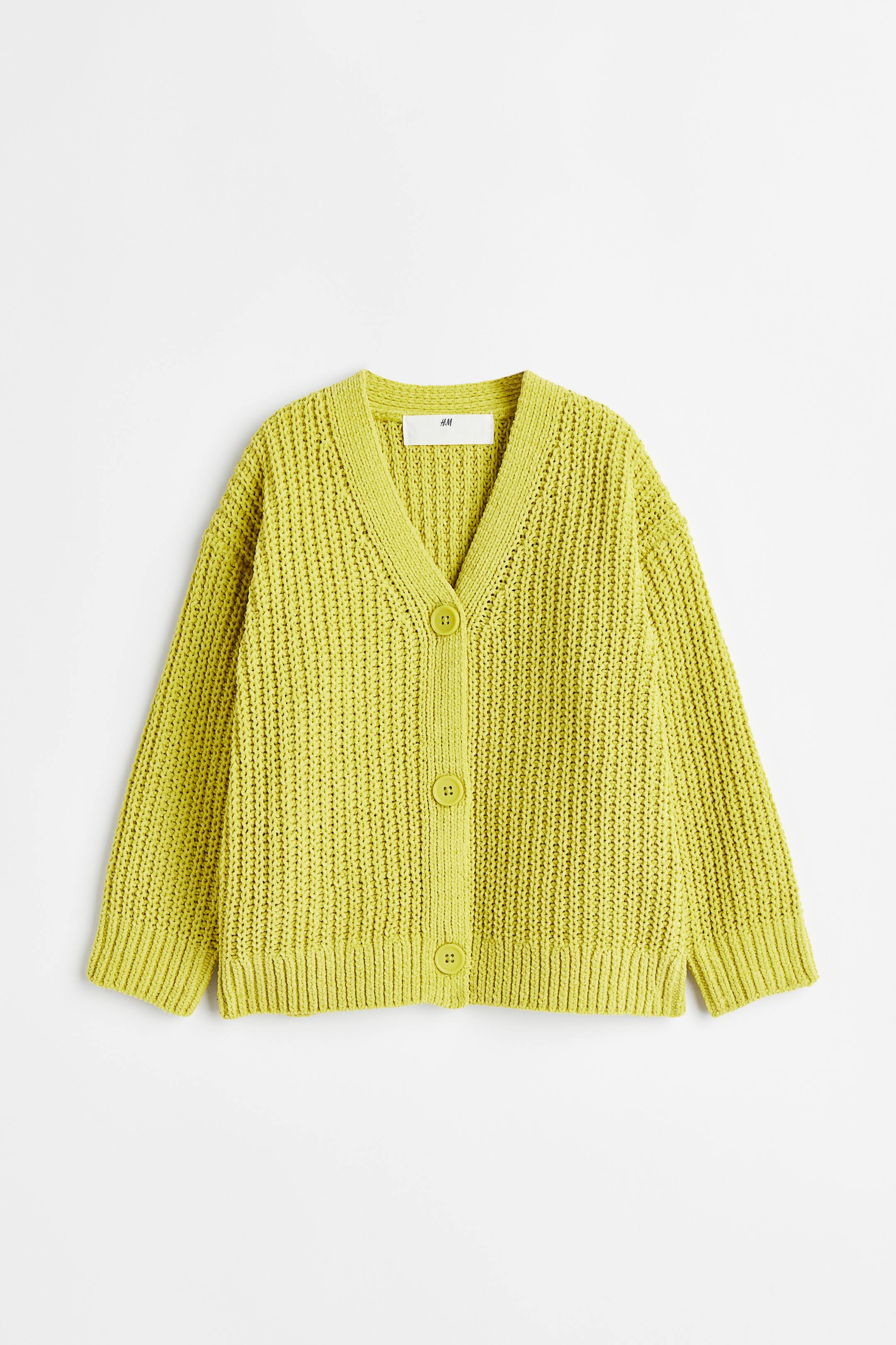View larger image: Oversized cardigan - Lime green - Kids | H&M 1