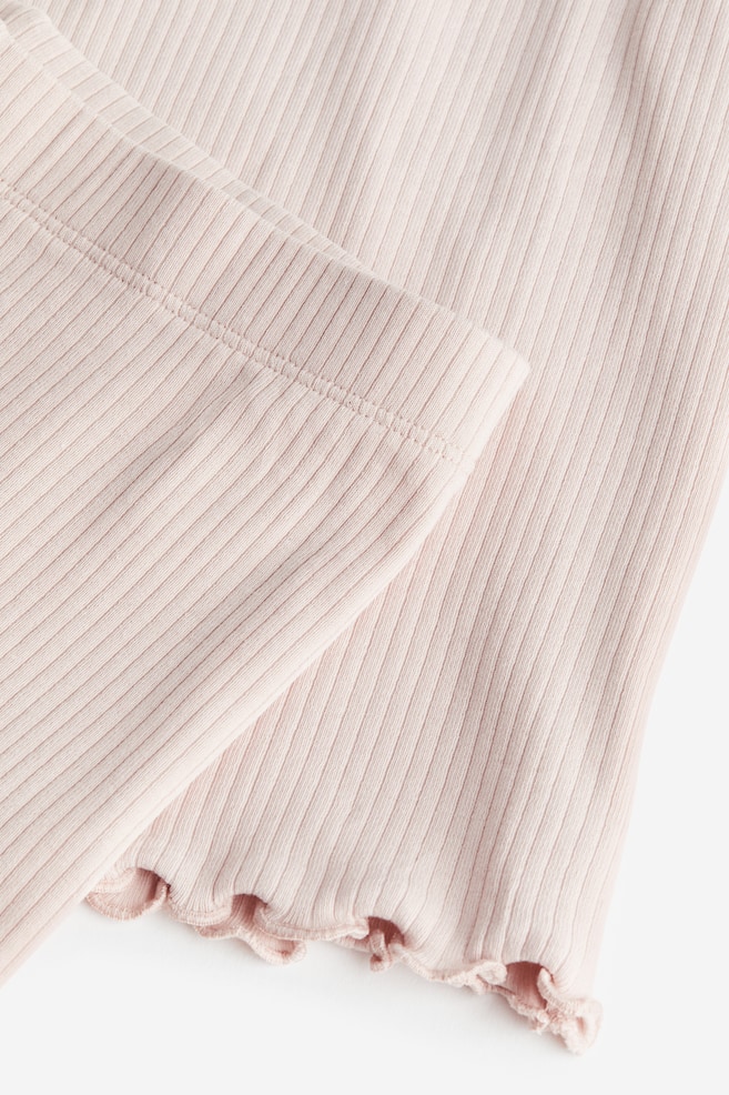 Ribbed jersey pyjamas - Dusty pink - 2