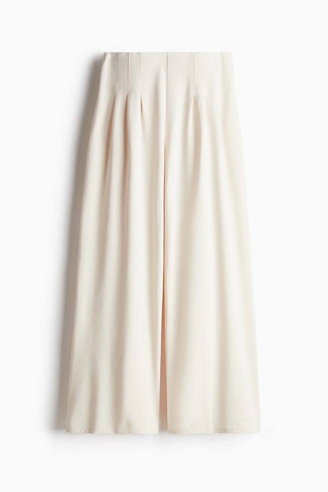 Weite Jerseyhose - Cremefarben - 1