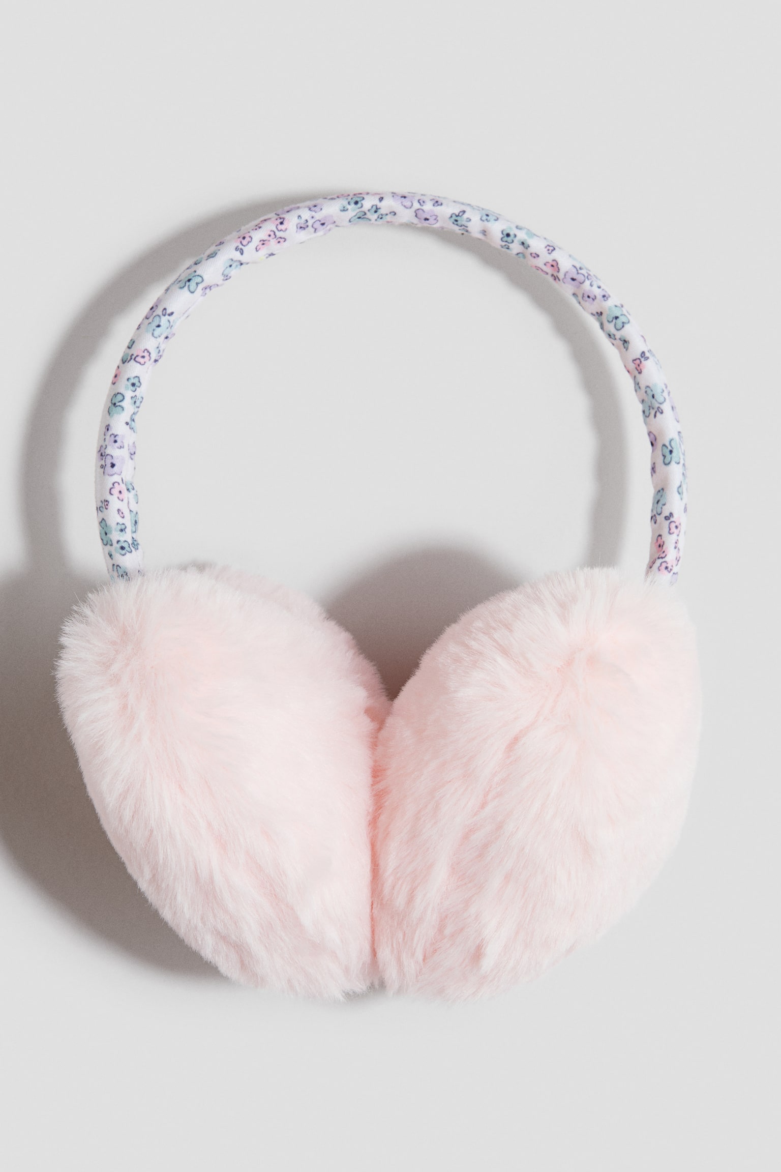 Orejeras de pelo sintético - Rosa claro/Floreado/Rojo/Rosa claro/Degradado arcoíris - 2