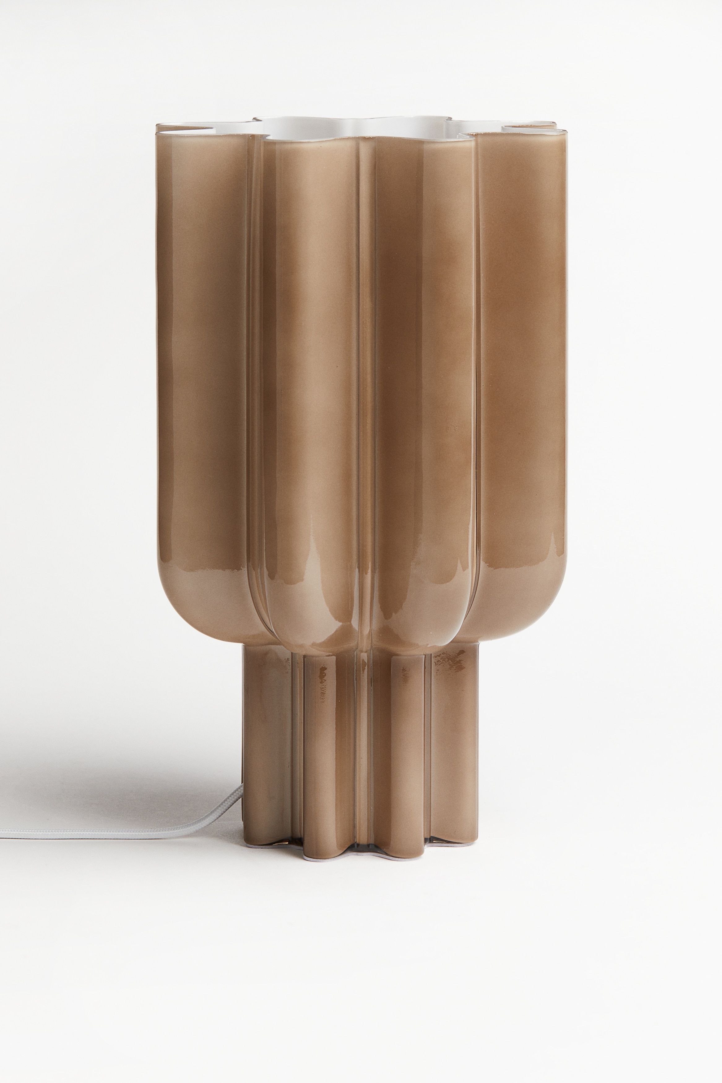 H&M Home  - Lampada da tavolo in vetro - Marrone polvere