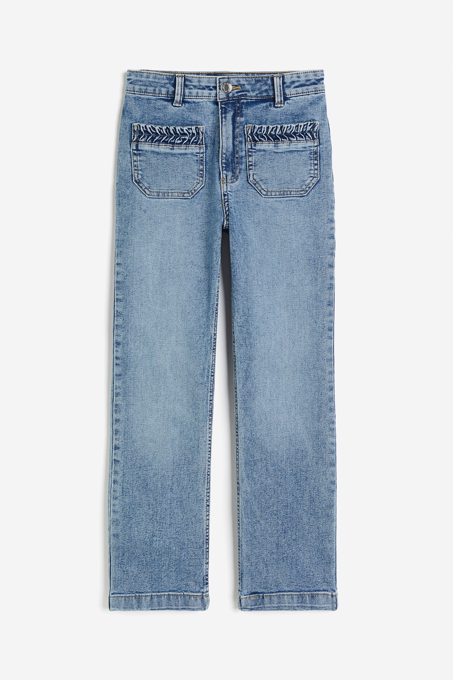 Cropped Jeans - Denim blue/Light denim blue - 2