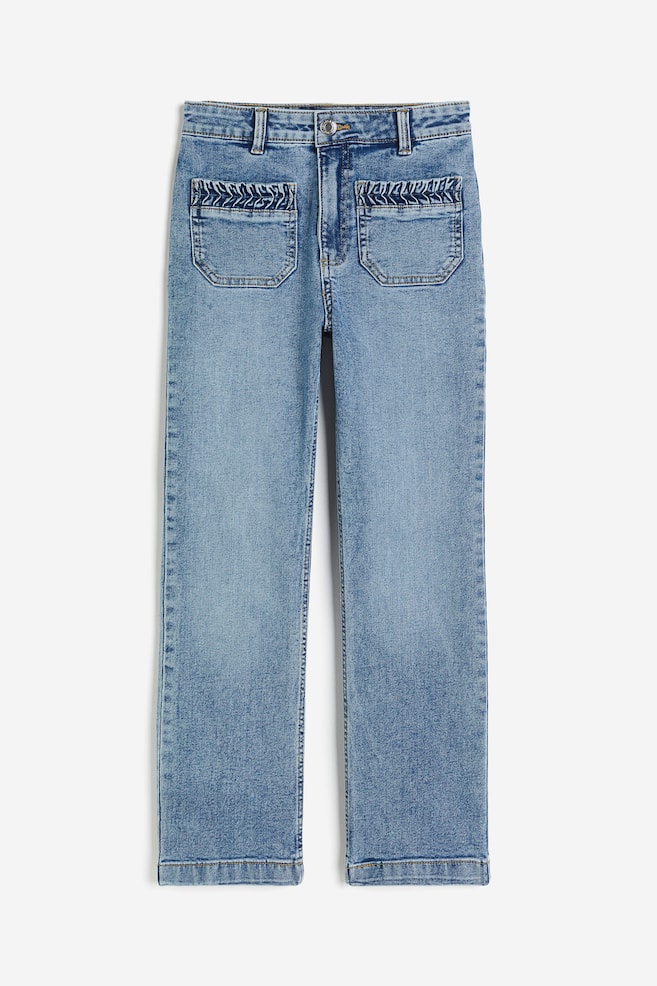 Jeans cropped - Blu denim - 2