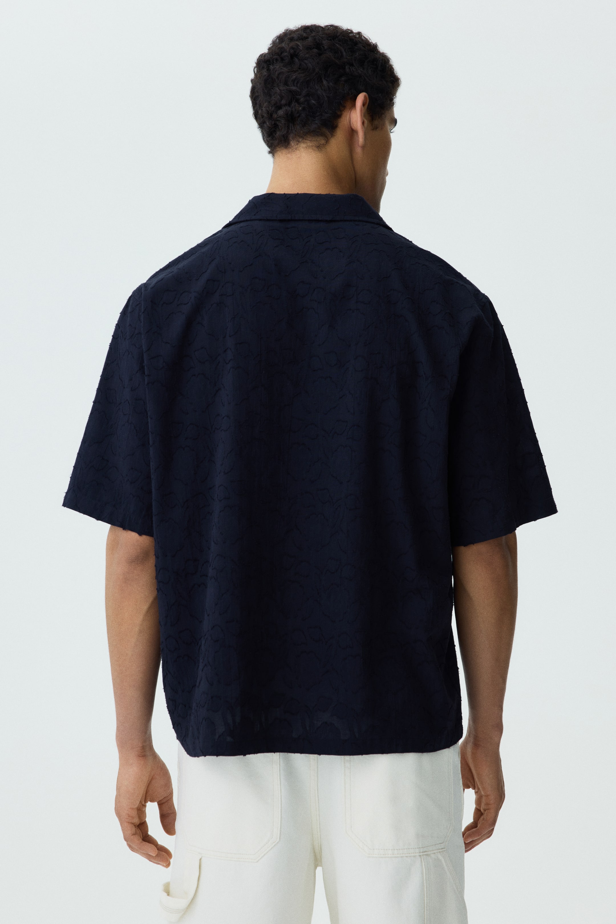 Relaxed-Fit Textured Resort Shirt