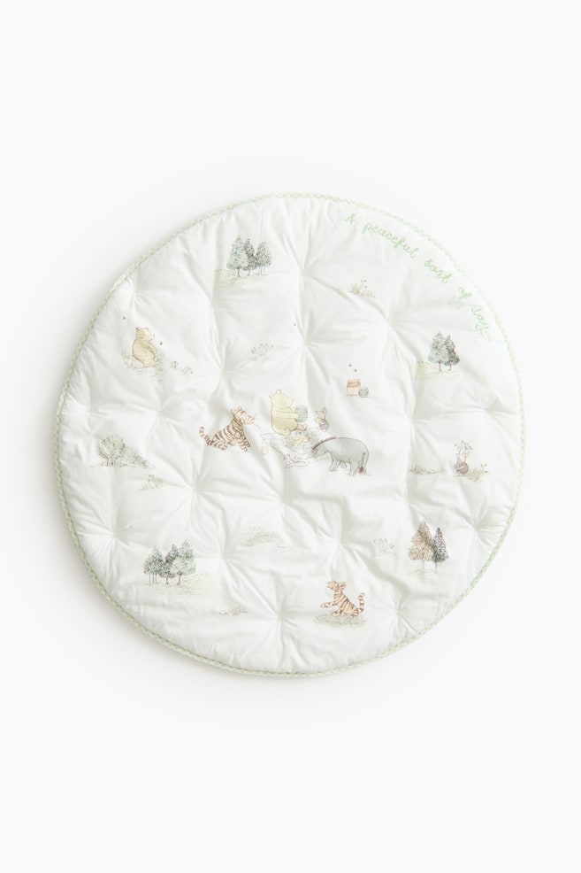Cotton Baby Mat with Motif - Light green/Winnie the Pooh/Light blue/Winnie the Pooh - 1