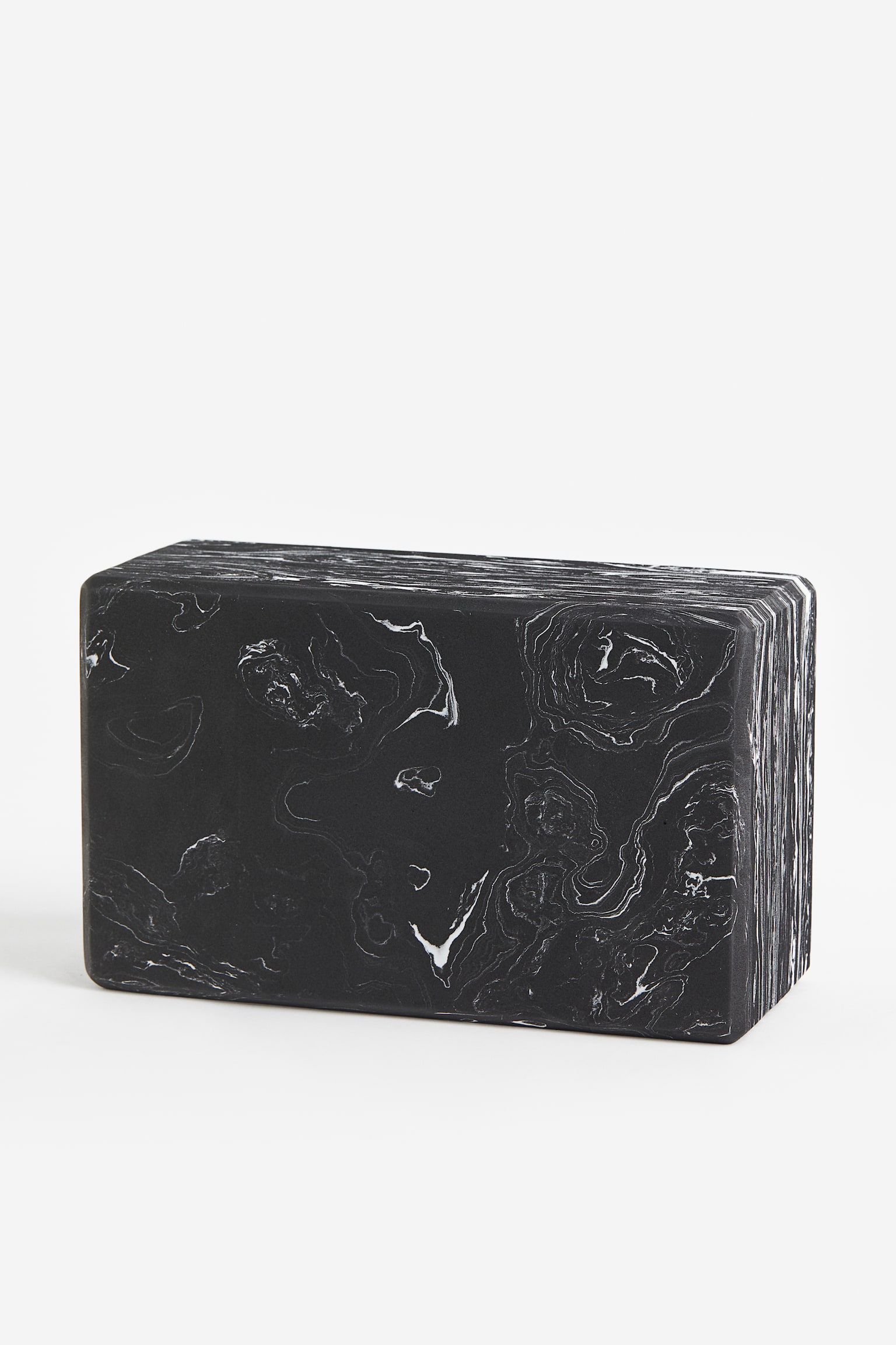 Yoga Block - Black/Marbled - 1