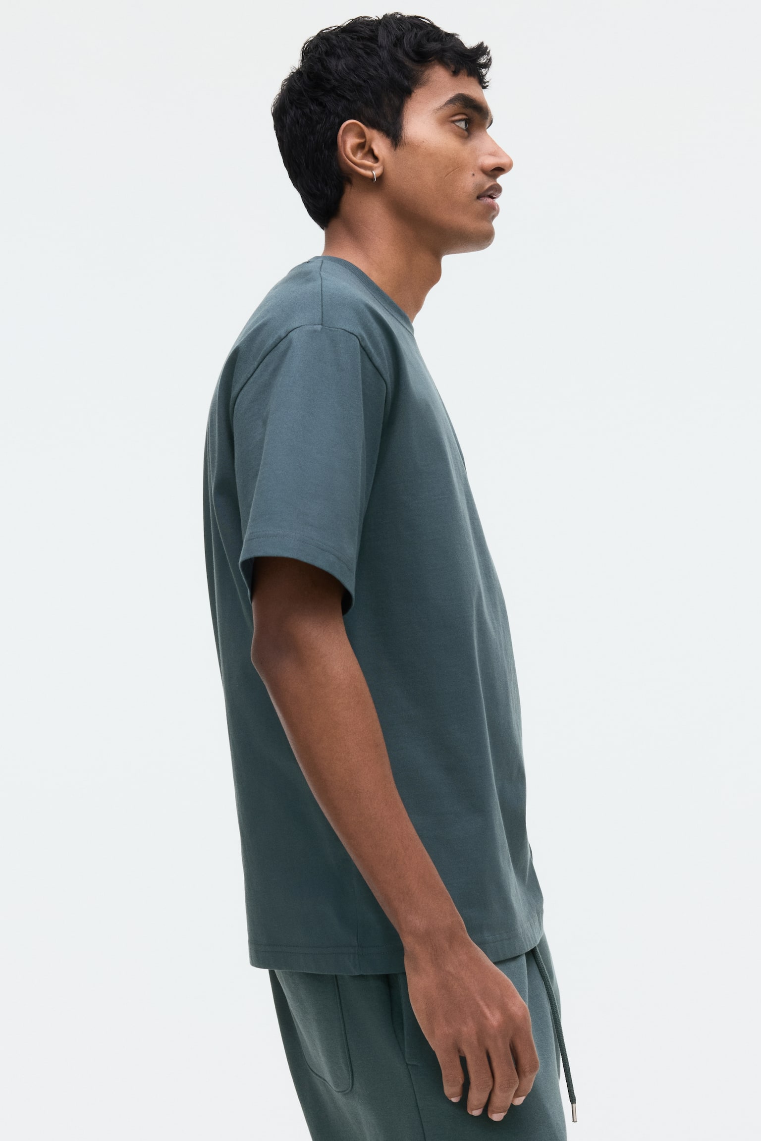 Relaxed Fit T-shirt - Dark teal/Dark grey/Dusty blue/Forest green/White/Dark plum purple/Black/Brown/Khaki green/Beige/Light blue/Teal/Striped/Green/Light blue/Blue/Brown/Beige - 5