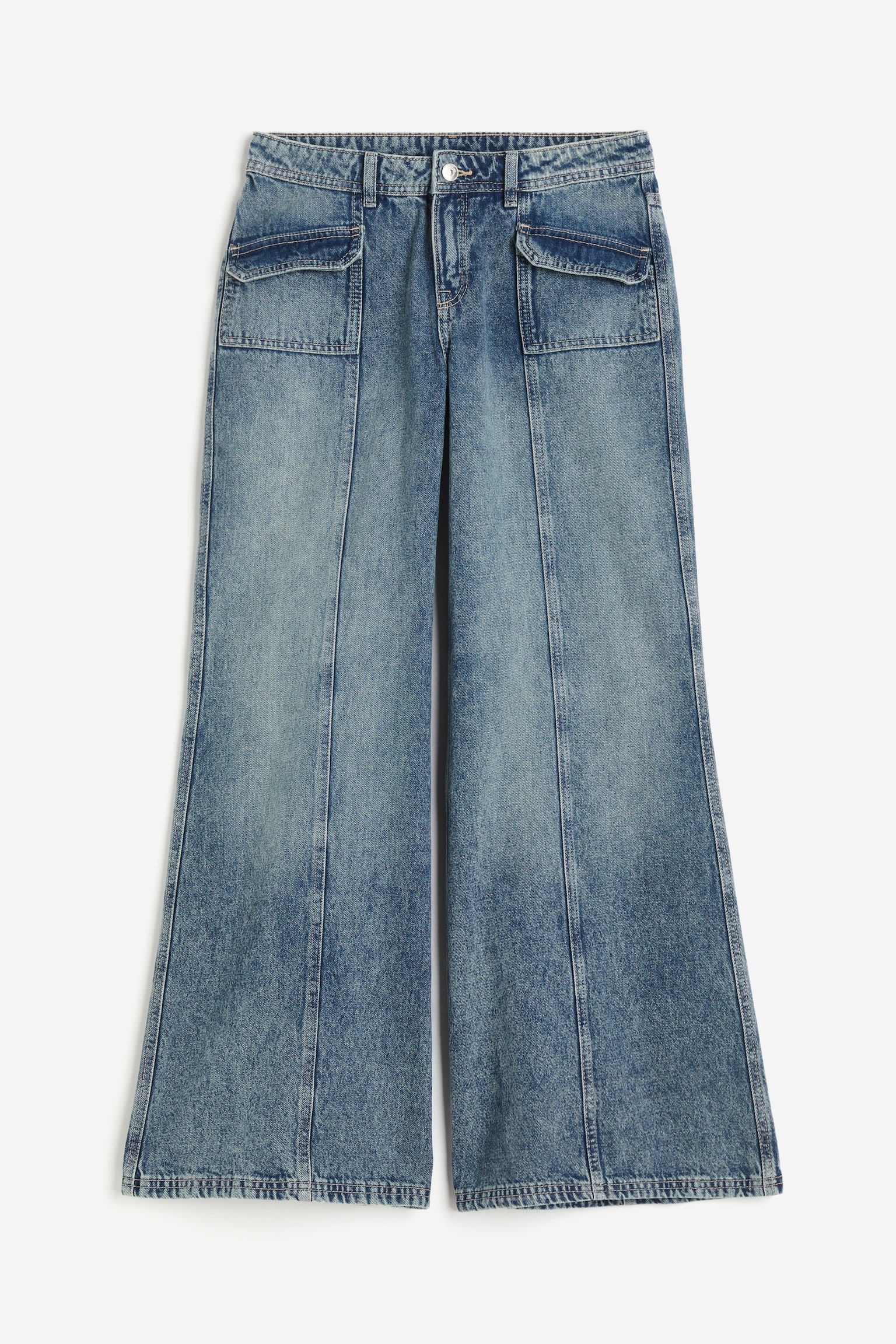 Wide Regular Jeans - Denim blue/Pale denim blue/Grey - 2