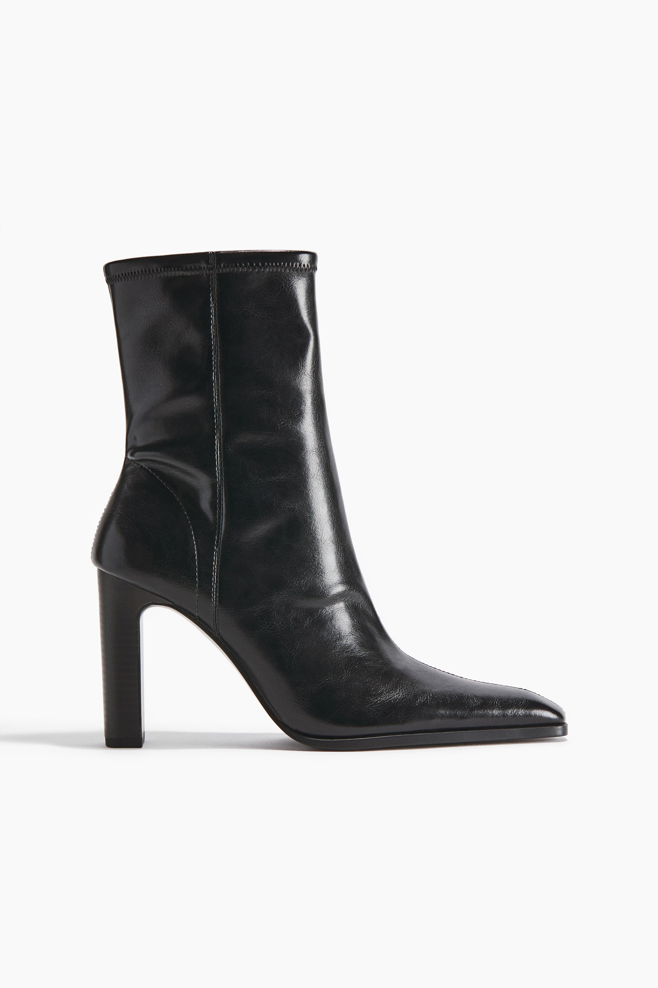 View larger image: Heeled Sock Boots - Black - Ladies | H&M US 4