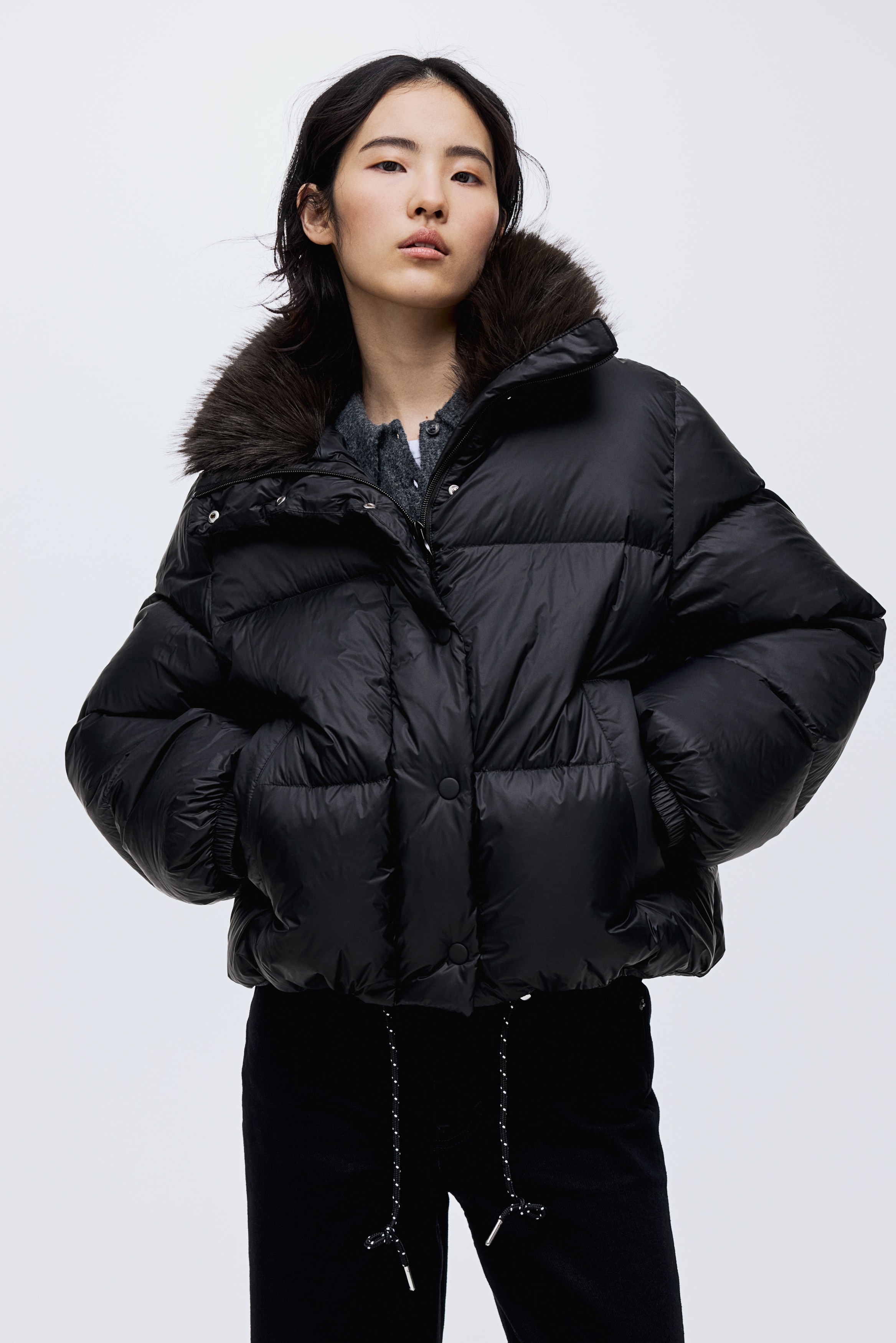 ダウンパファージャケット - ブラック - レディース | H&M JP