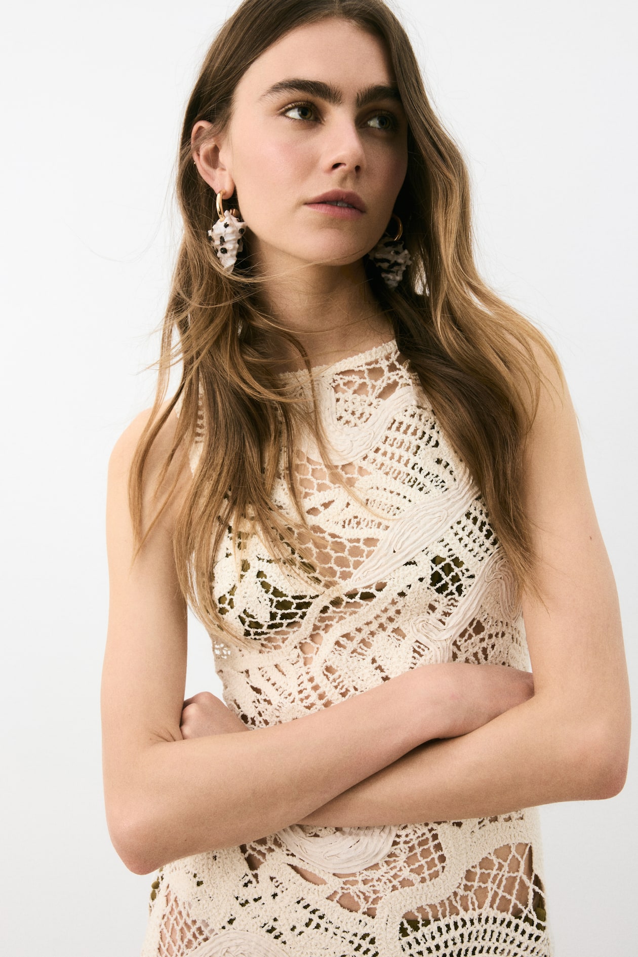 Crochet-Look Dress - image 5