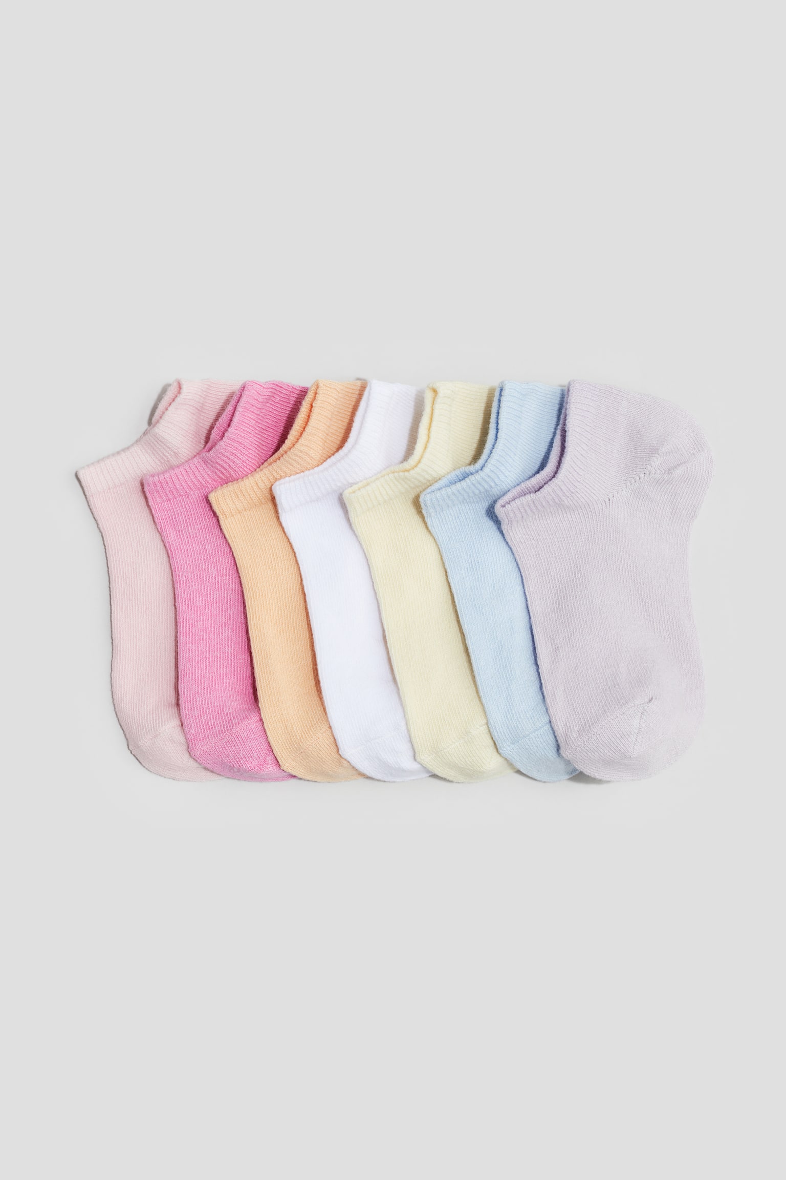 7-pack trainer socks - Pink/Light pink/Black/White - 1