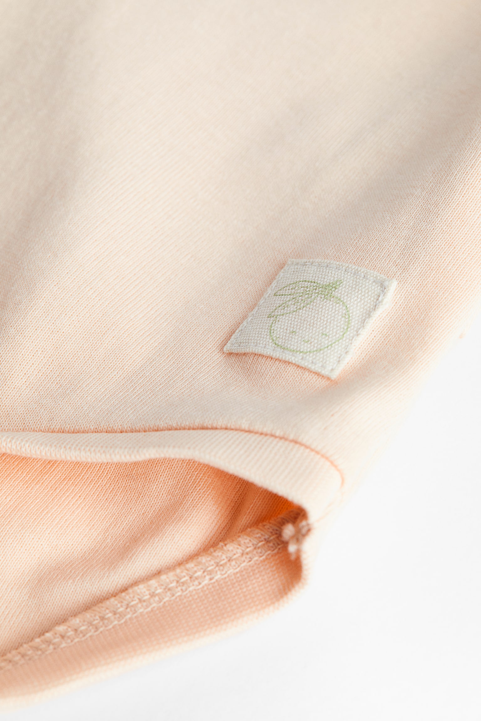 Cotton Jersey Bodysuit - Light orange/Light dusky green/Dusky pink/Rib - 4