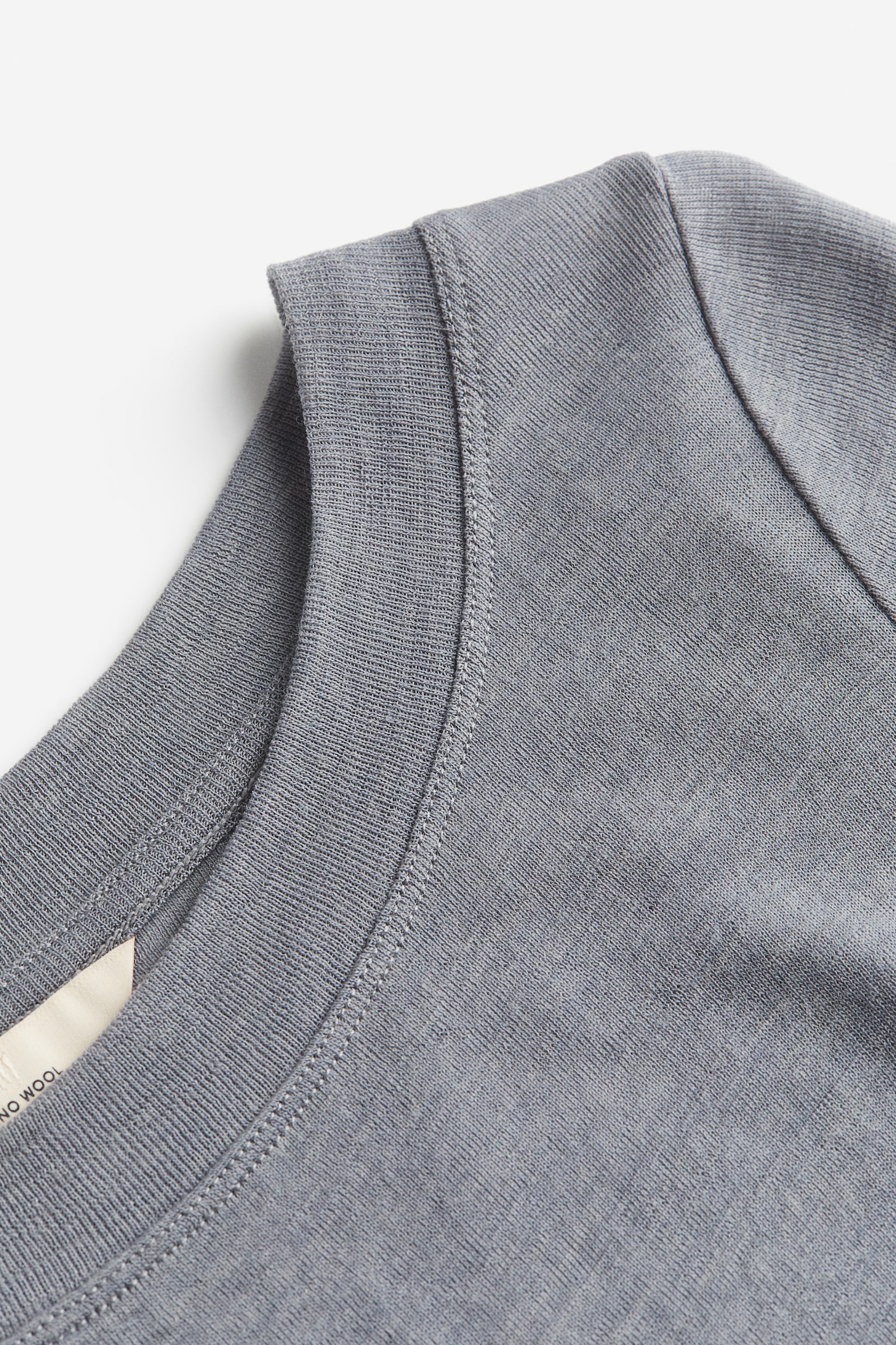 Fitted wool top - Grey - 5