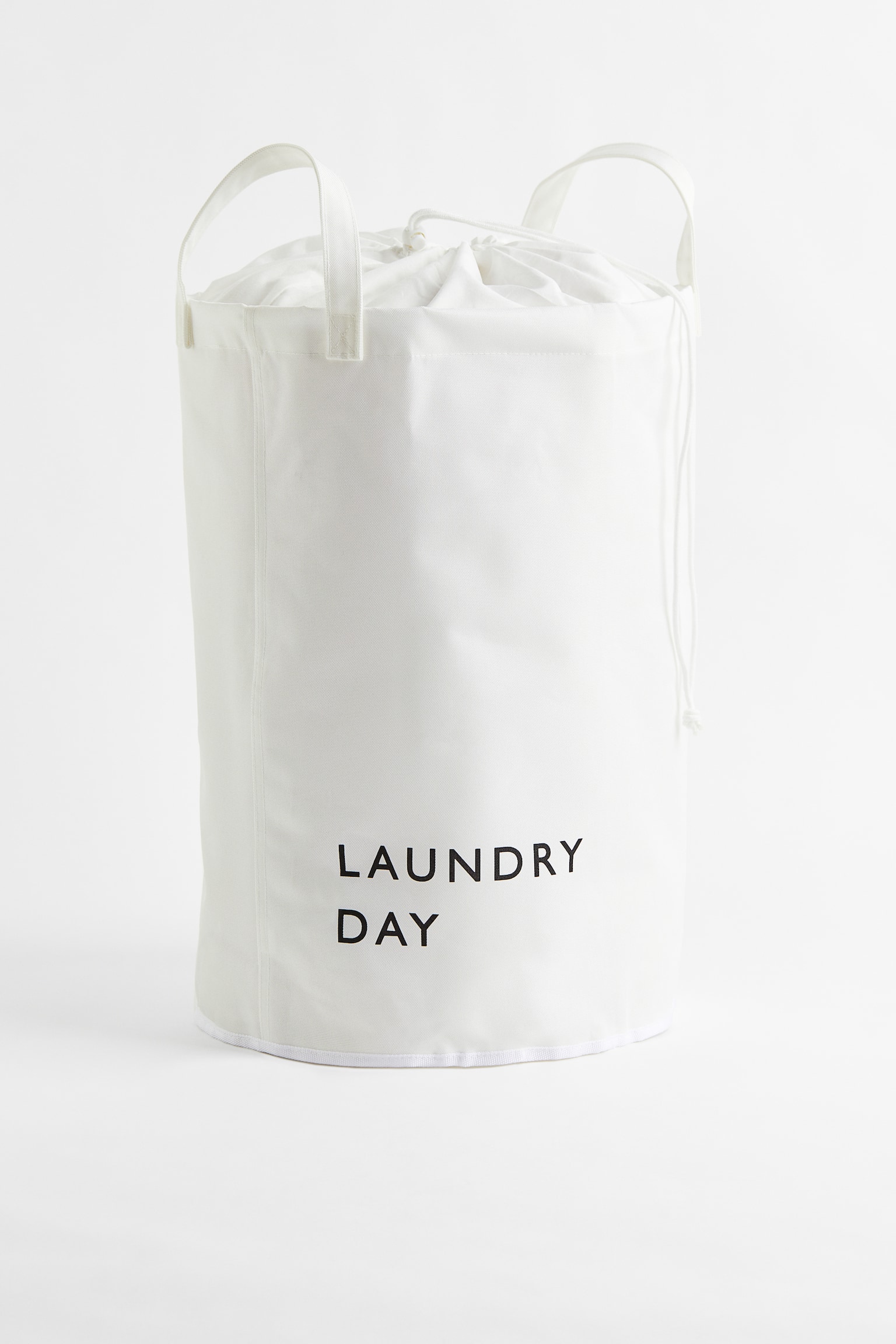 Printed laundry bag - White/Black - 1