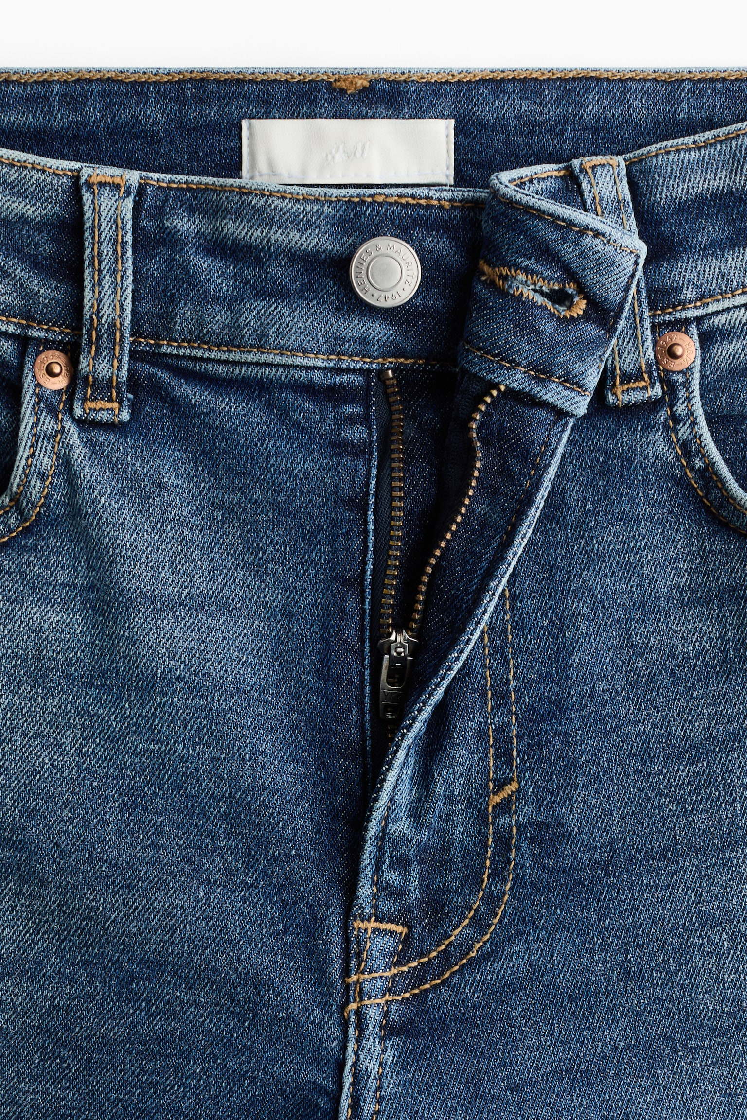 Skinny High Waist Ankle Jeans - Блакитний денім/Синій денім - 5