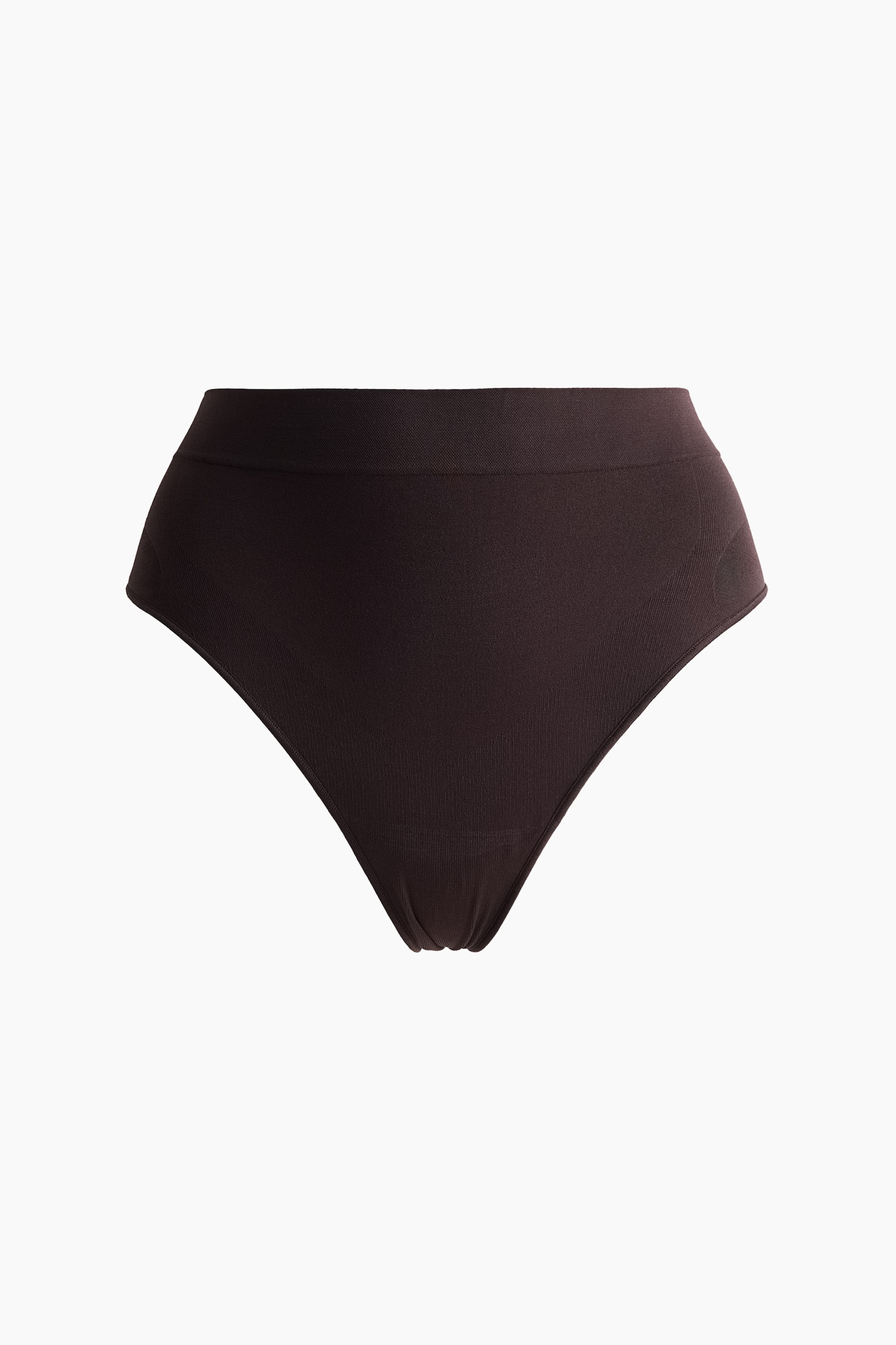 Seamless Medium Shape Thong briefs - Dark brown/Light pink - 1