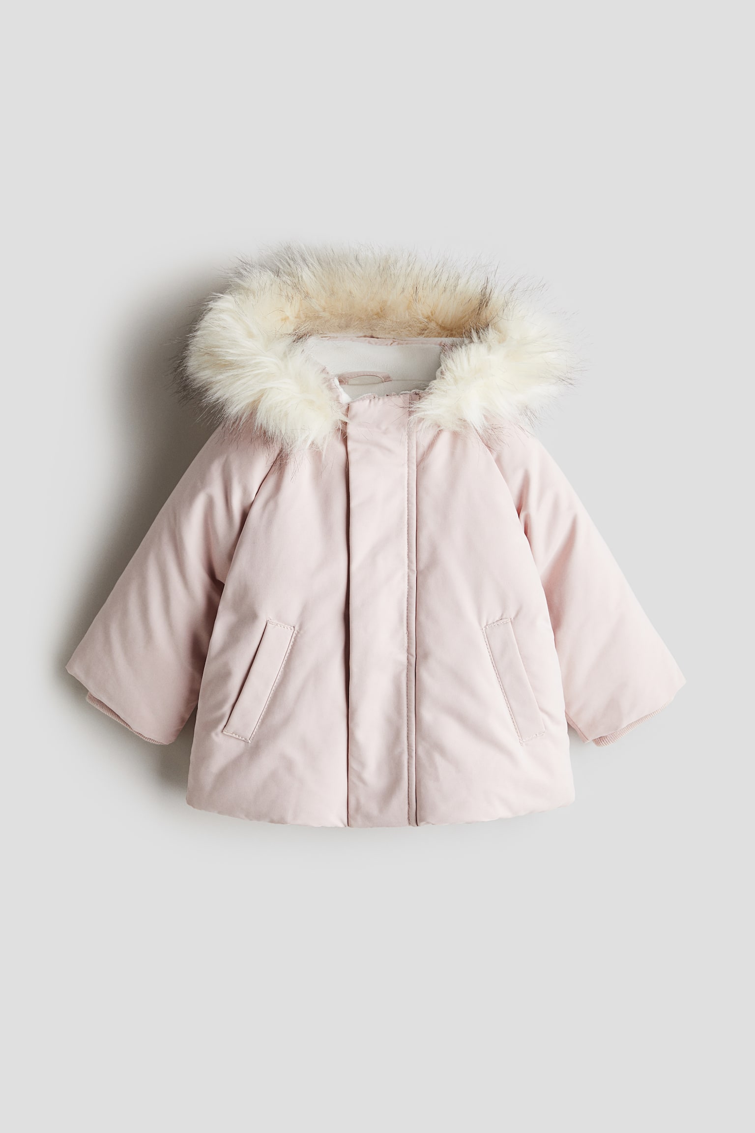 Padded parka - Light pink/Khaki green/Grey - 1