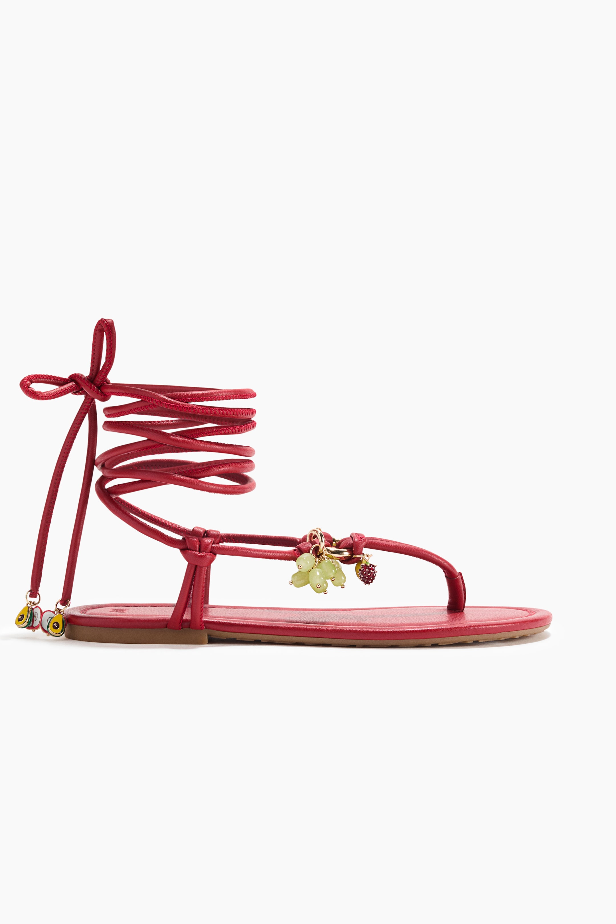 View larger image: Strappy sandals - Red - Ladies | H&M 1