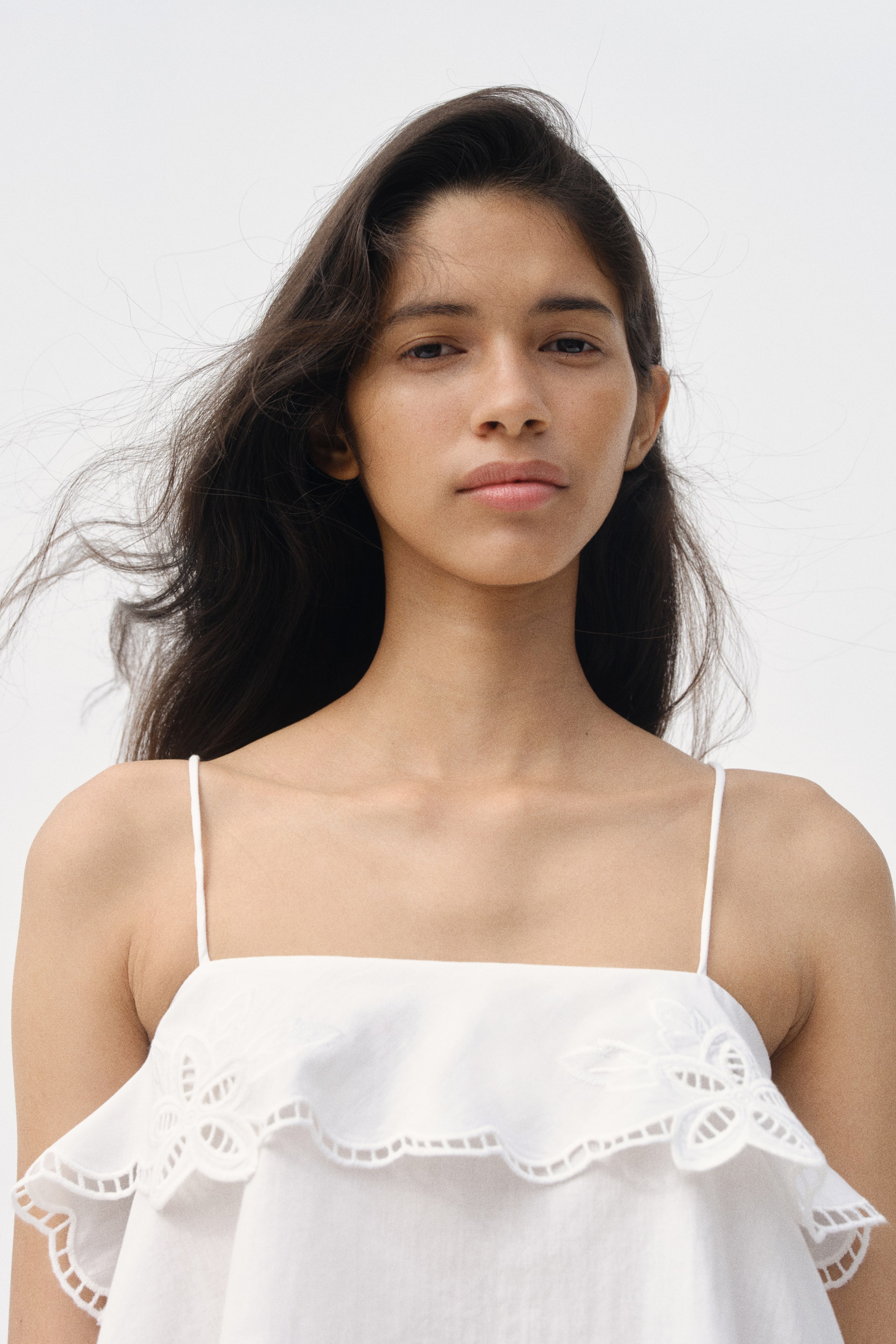 Женские топы H&M Camisole Top with Eyelet Embroidery — фото 5
