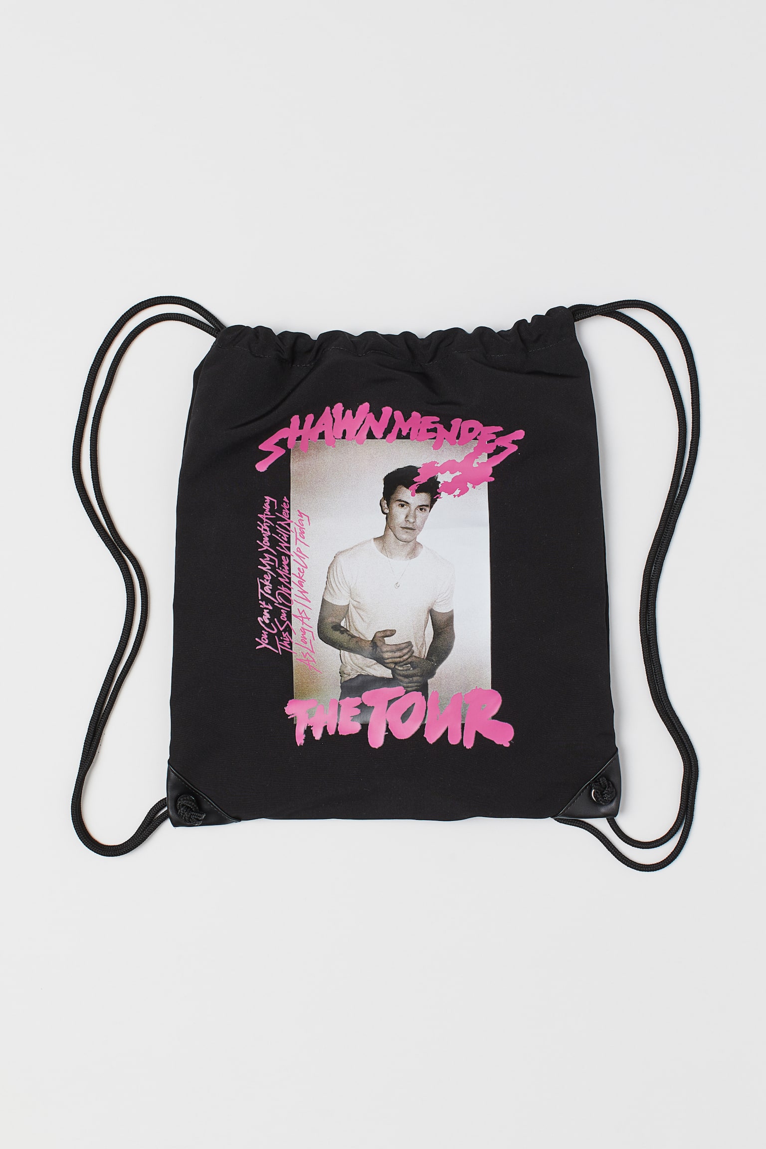 Printed gym bag - Black/Shawn Mendes - 1