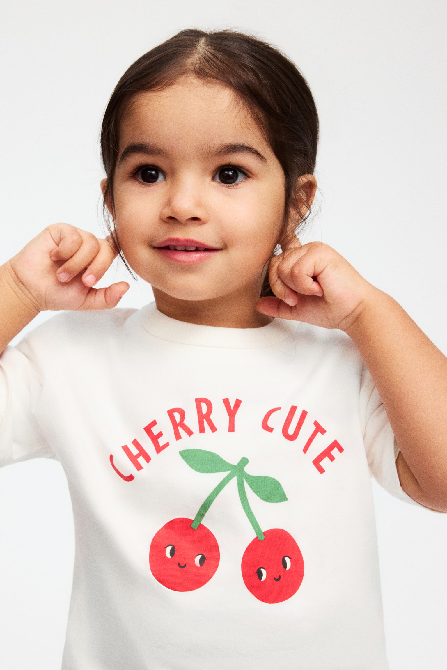 Набір із 3 бавовняних футболок - Білий/Cherry cute - 1