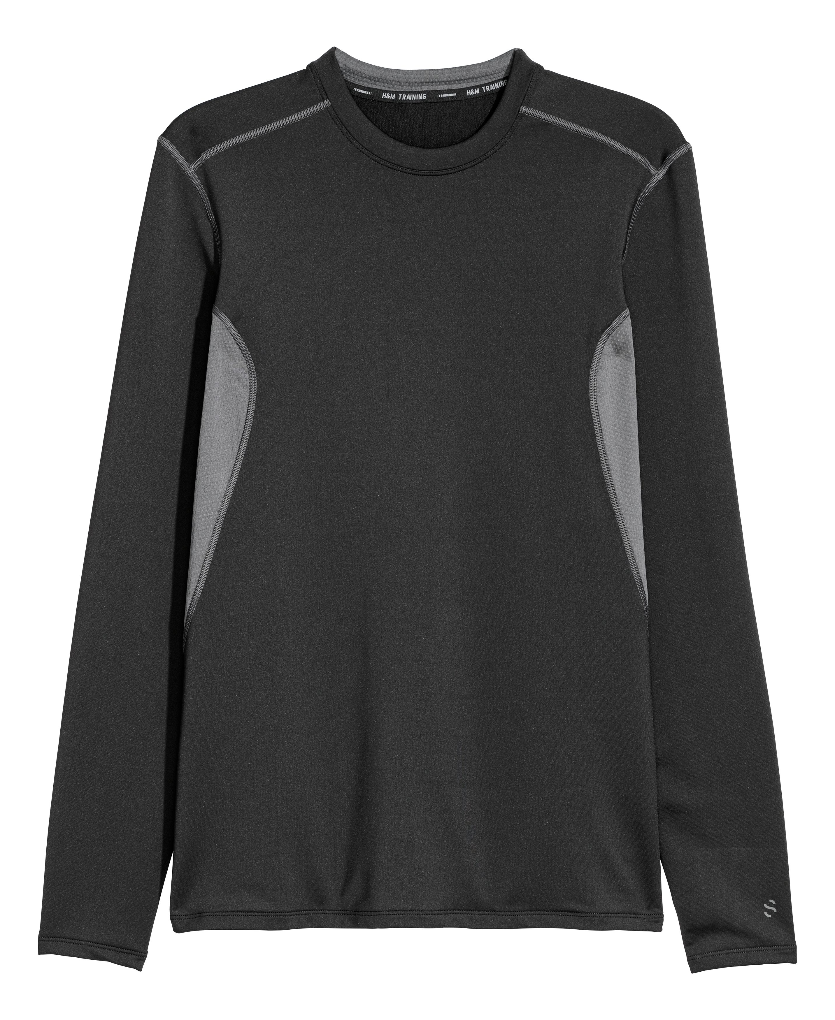Maglia sportiva termica - Nero/grigio scuro - UOMO | H\u0026M IT