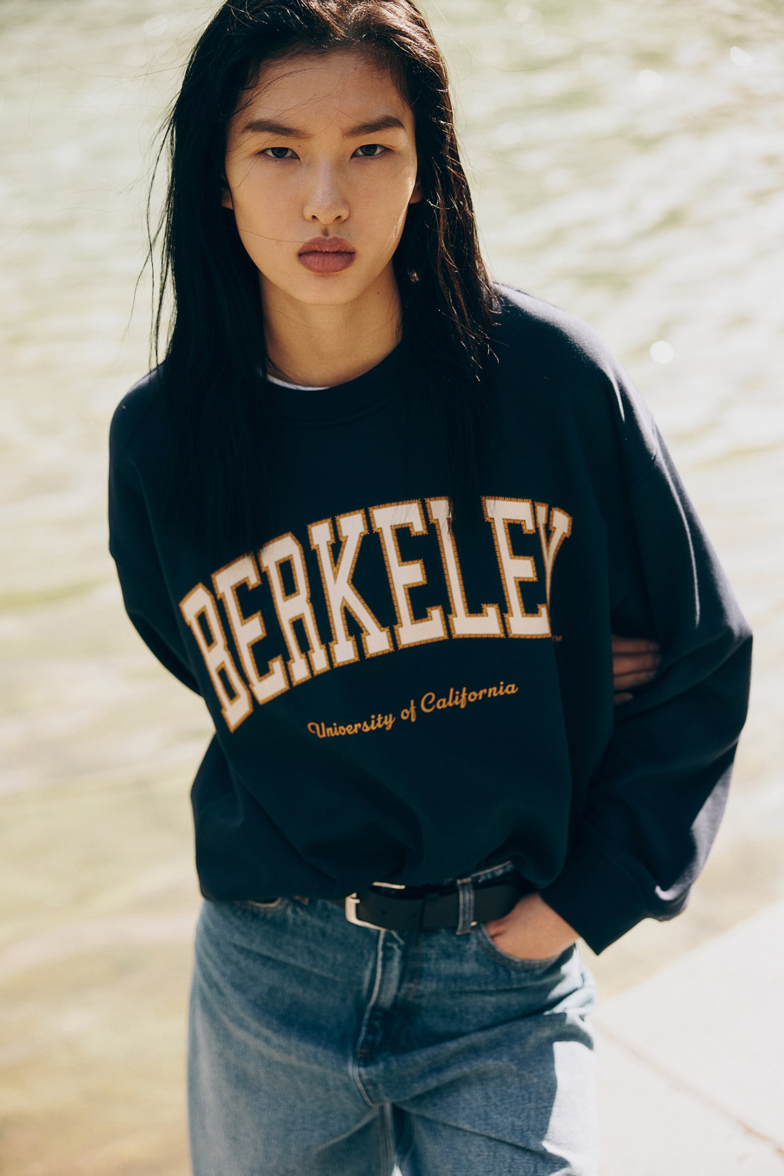 Motif-detail sweatshirt - Navy blue/Berkely/Navy blue/UCLA Bruins/Dark grey/Barbie/Navy blue/Mickey Mouse/Light grey marl/Mickey Mouse - 1