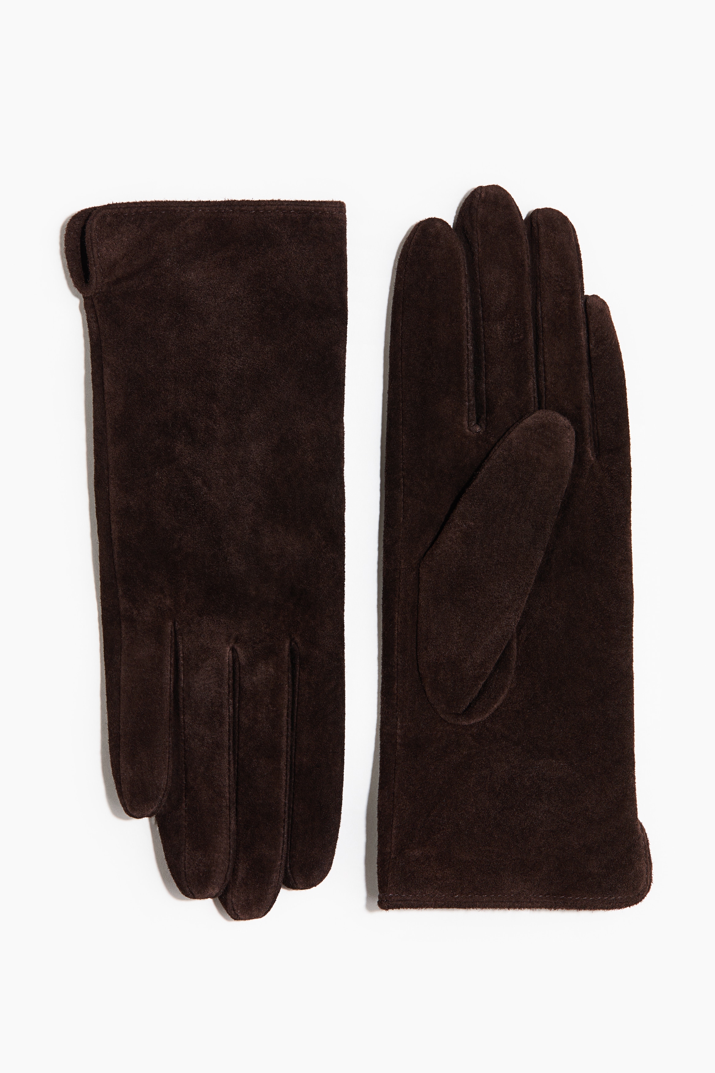 Leather Gloves - Dark brown/Black/Dark brown