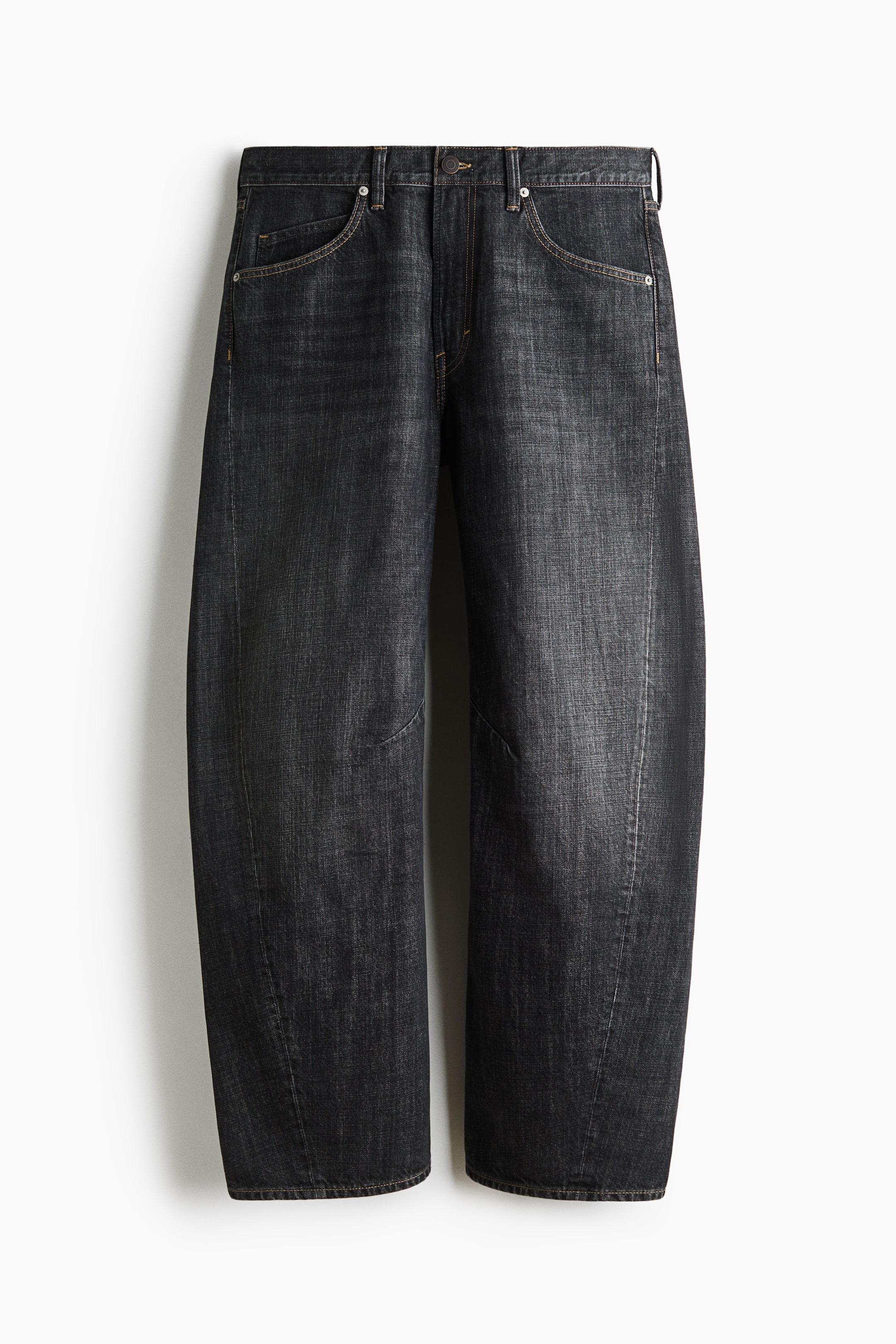 Loose-Fit Barrel-Leg Jeans
