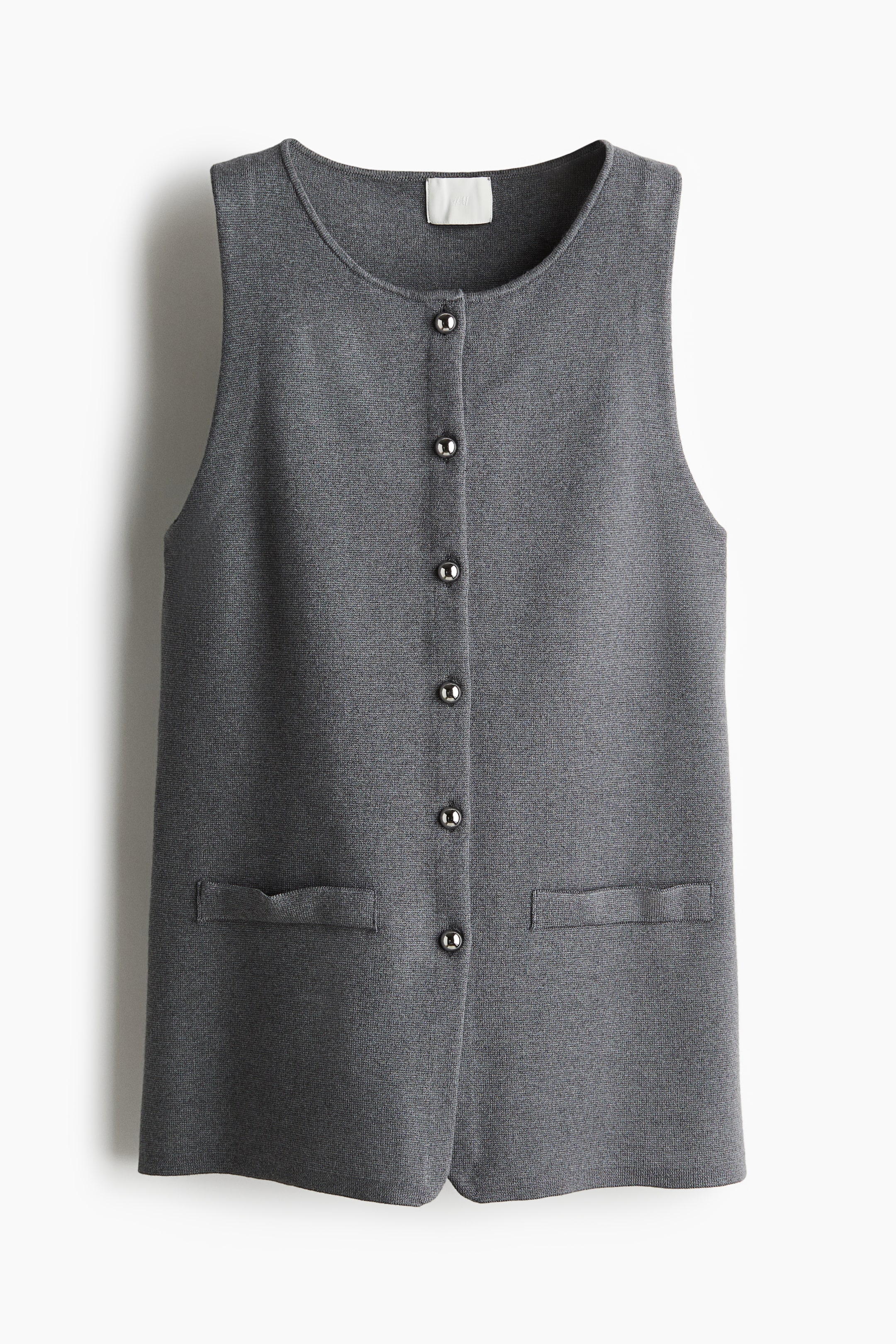 Button-Front Tank Top