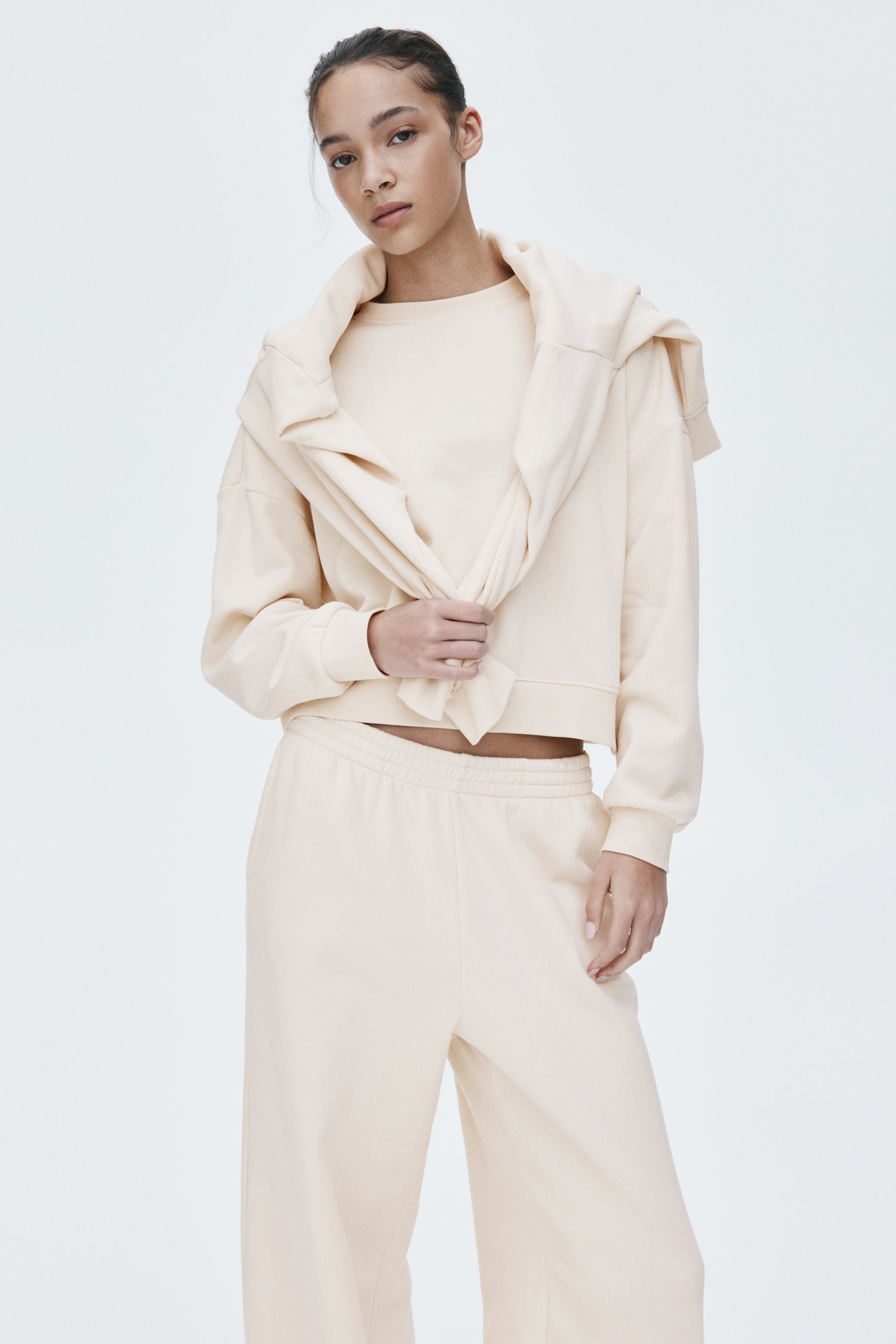 Grotere afbeelding bekijken: 2-piece sweatshirt set - Lichtbeige - DAMES | H&M BE 3