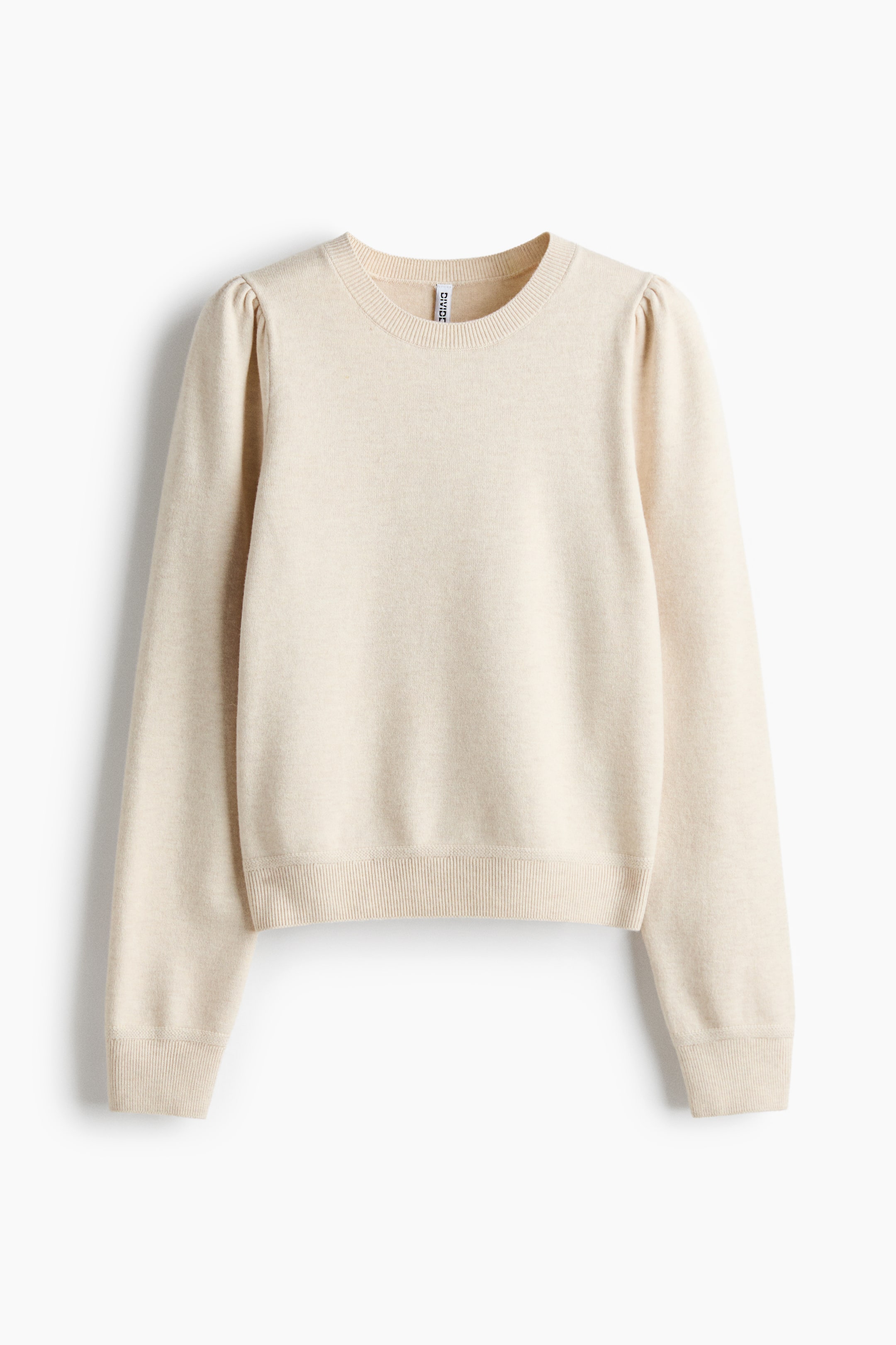 Ampliar la imagen: Suéter con mangas abombadas - Beige claro - Ladies | H&M MX 5