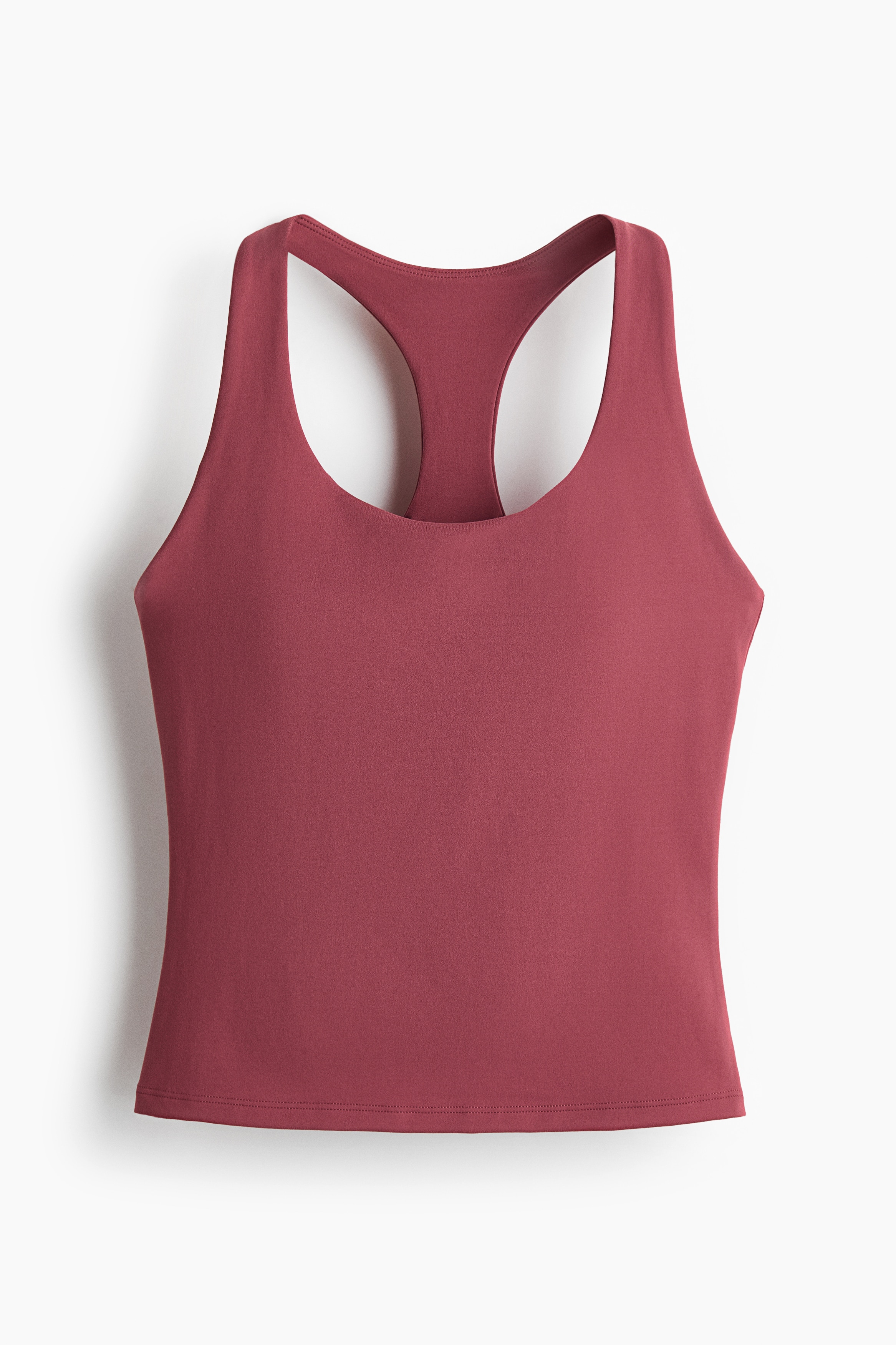 Shelf-Bra Sports Top with SoftMove™ - Light maroon/Ivory