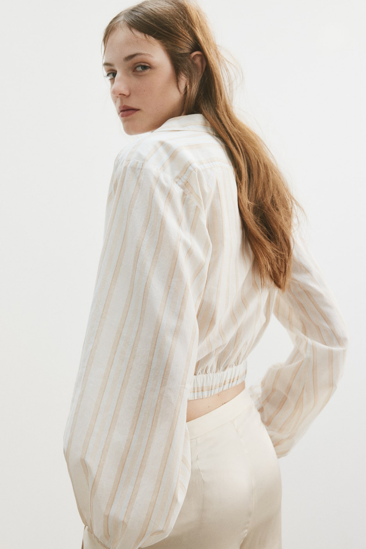 Cotton Wrap Shirt - image 2