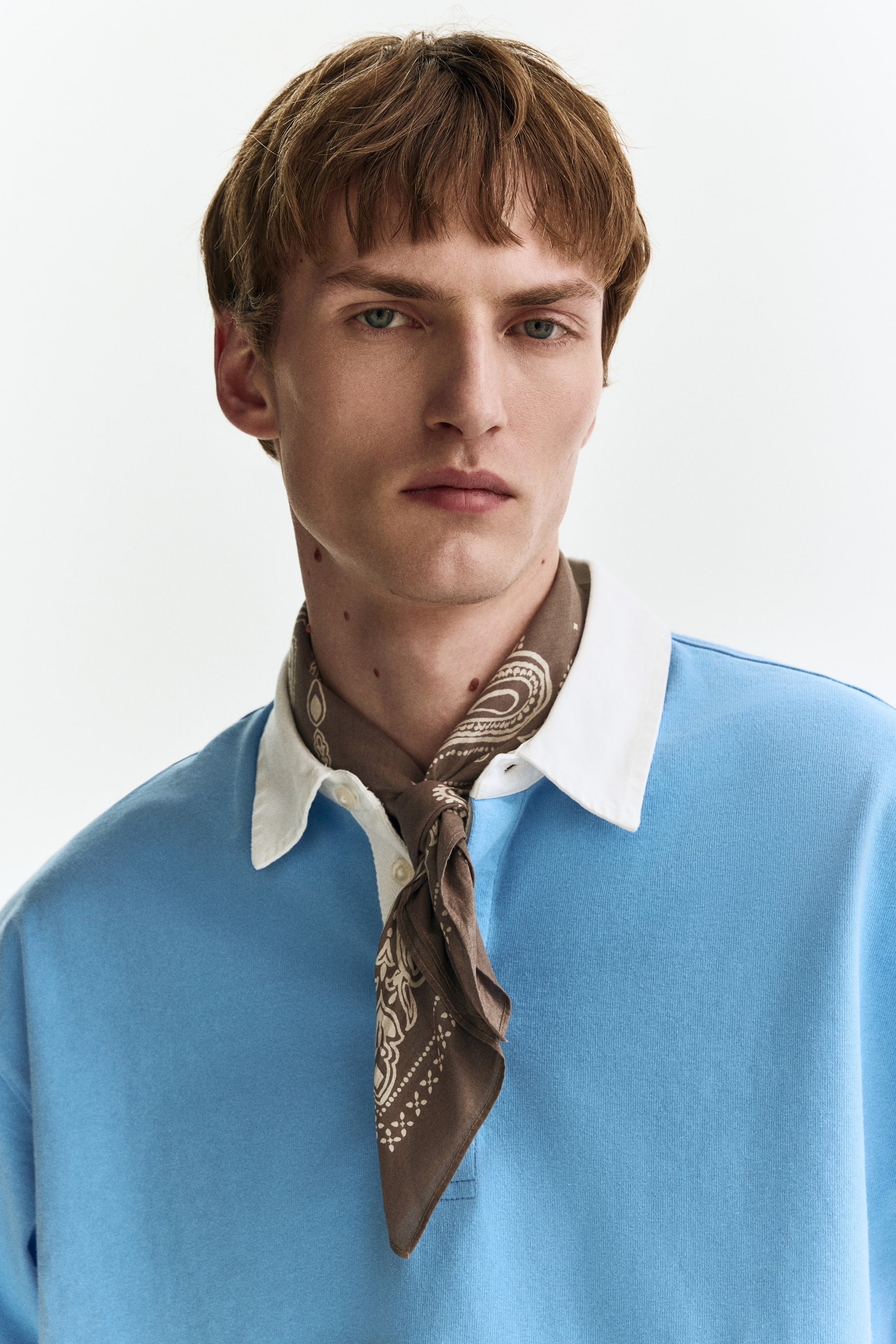Мужские рубашки H&M Loose-Fit Cotton Polo Shirt — фото 4