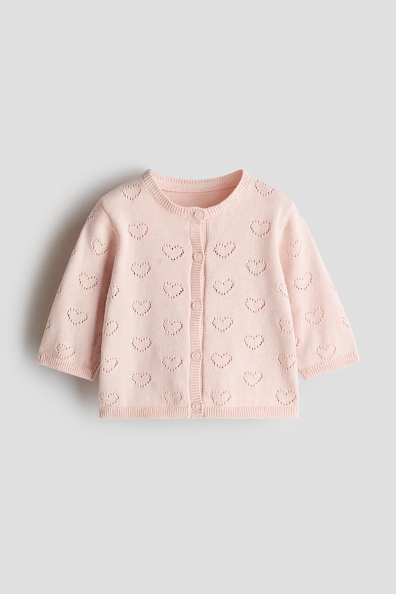 Детские кардиганы H&M Cotton Pointelle Cardigan