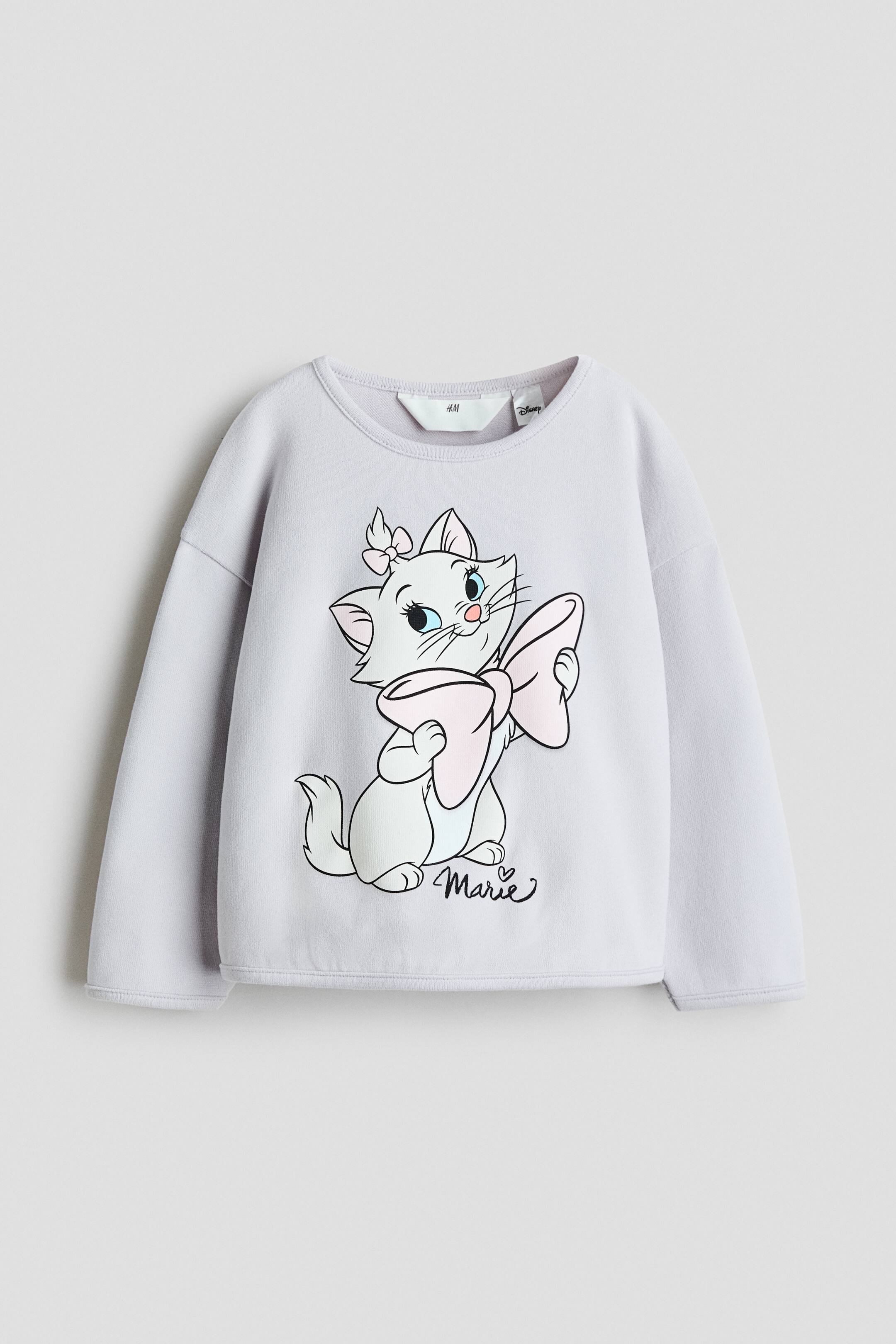 View larger image: Printed cotton top - Pale purple/Aristocats - Kids | H&M 1