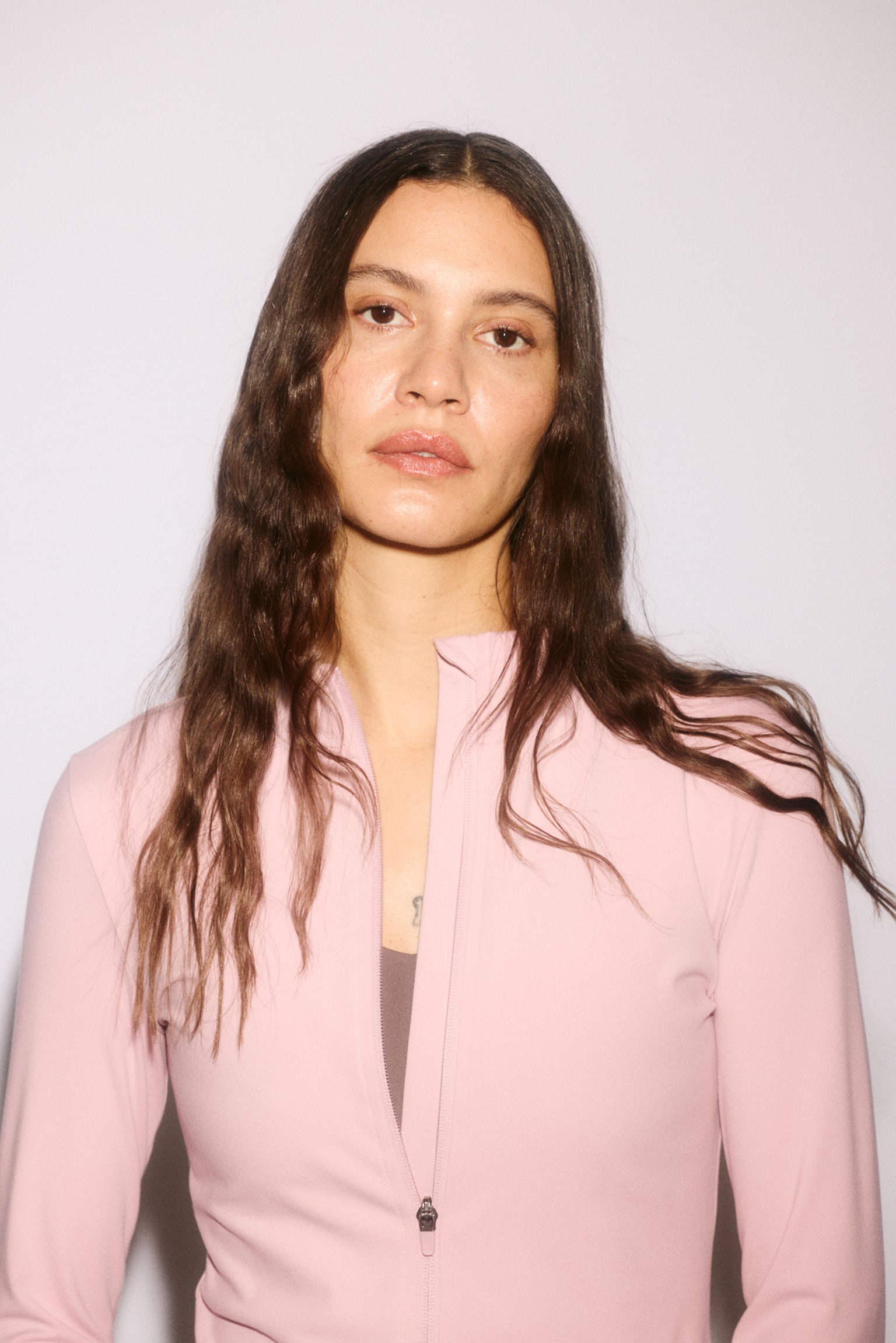 Спортивна куртка SoftMove™ на блискавці - Пастельно-рожевий/Темно-сірий/Чорний/Темно-коричневий/Персиково-бежевий/Античний рожевий/Блакитний амазоніт/Темно-синій/Темно-синій/Шоколадно-сливовий/Морозний бузковий/Морський блакитний/Кремовий/Баклажановий/Світлий сіро-бежевий/Темно-сірий - 5