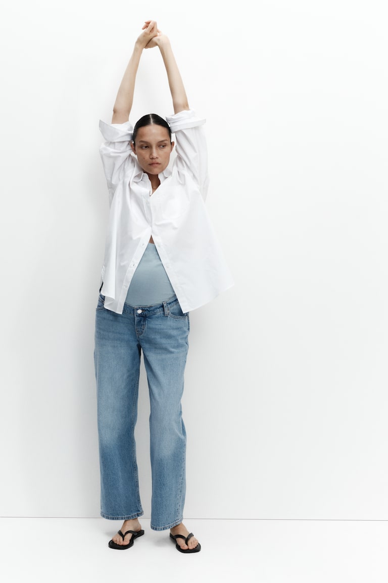 MAMA Straight Ankle Jeans