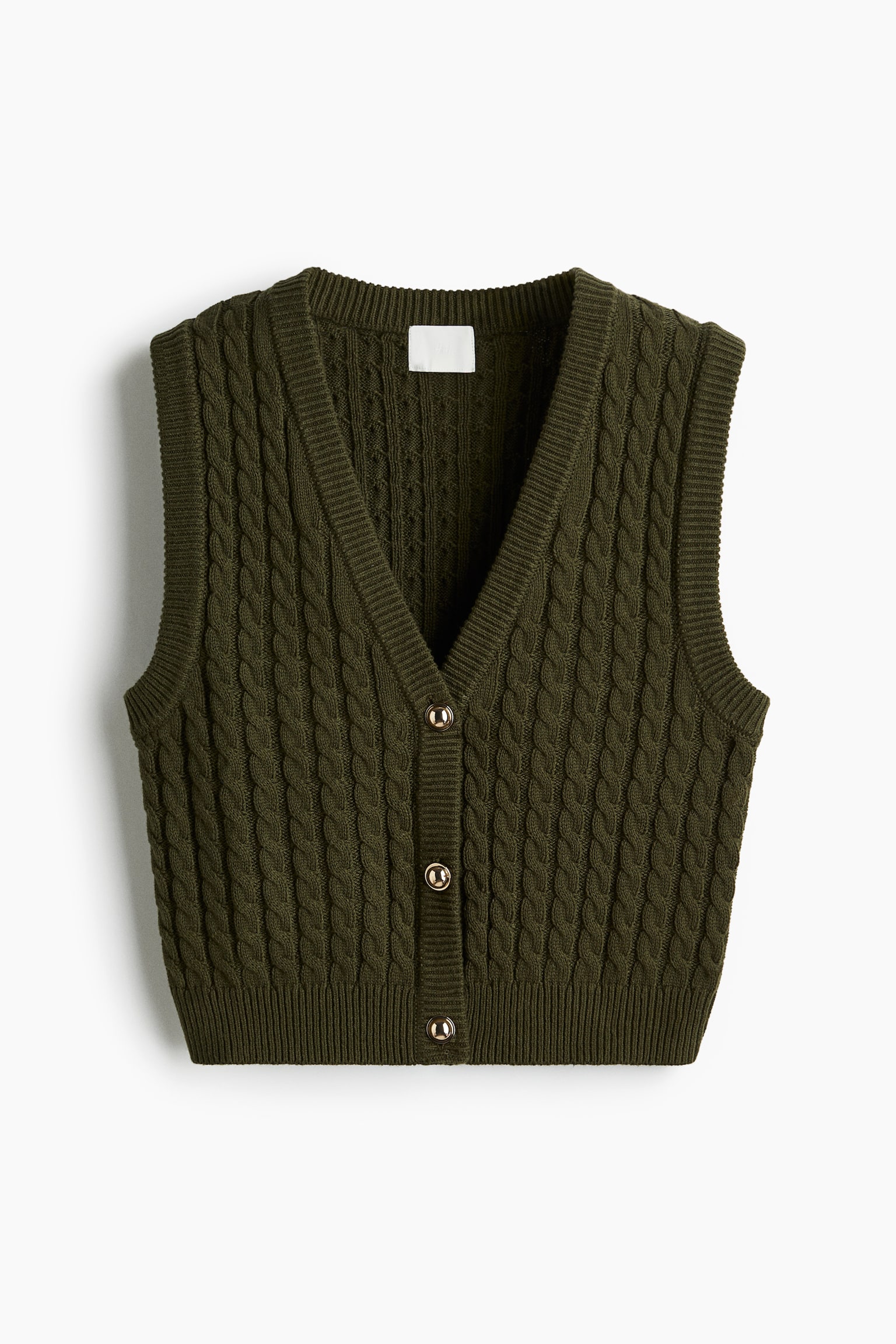 Áo gi-lê dệt vặn thừng - Màu xanh kaki đậm - 1