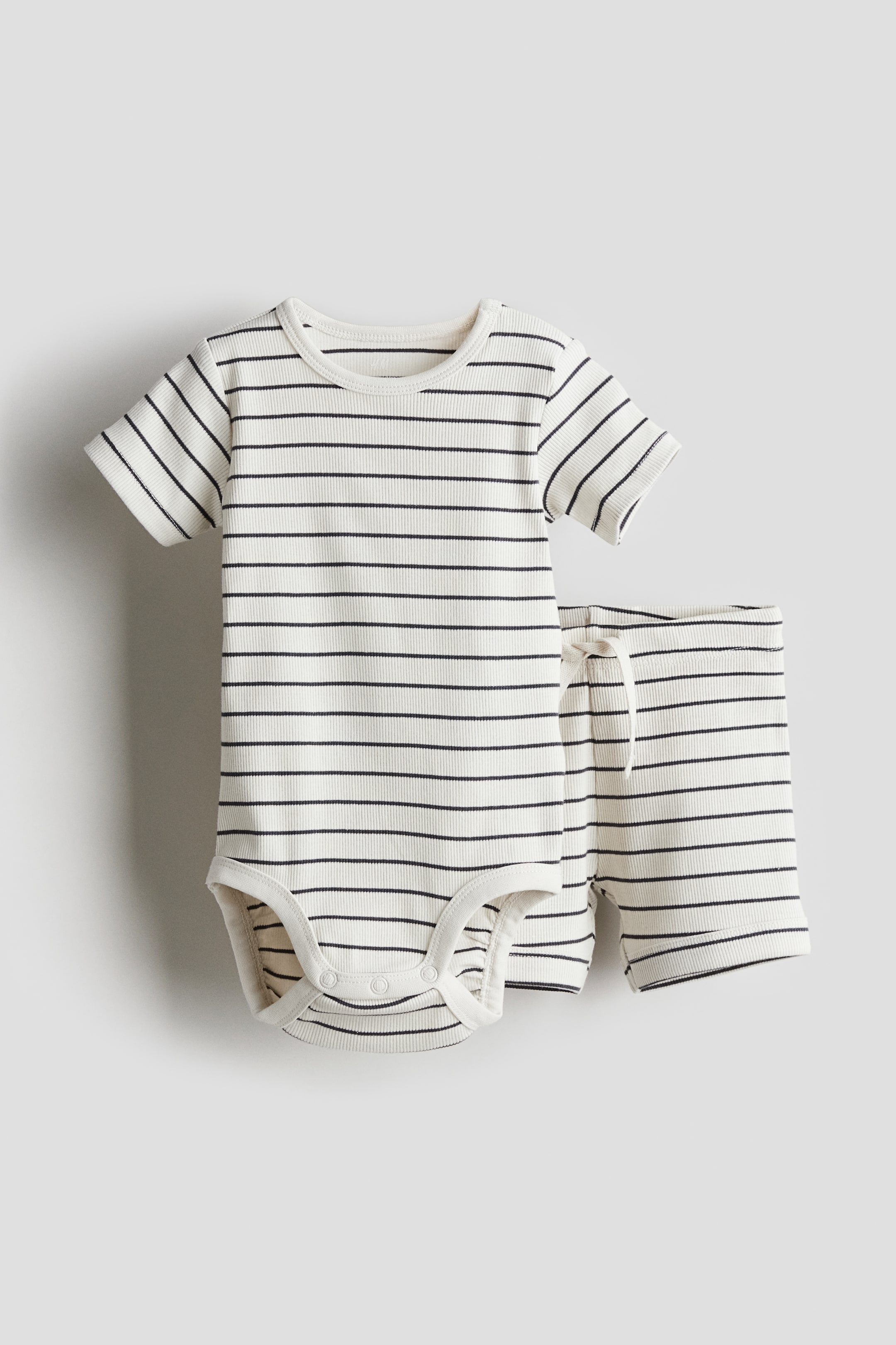 2-piece Ribbed Cotton Set