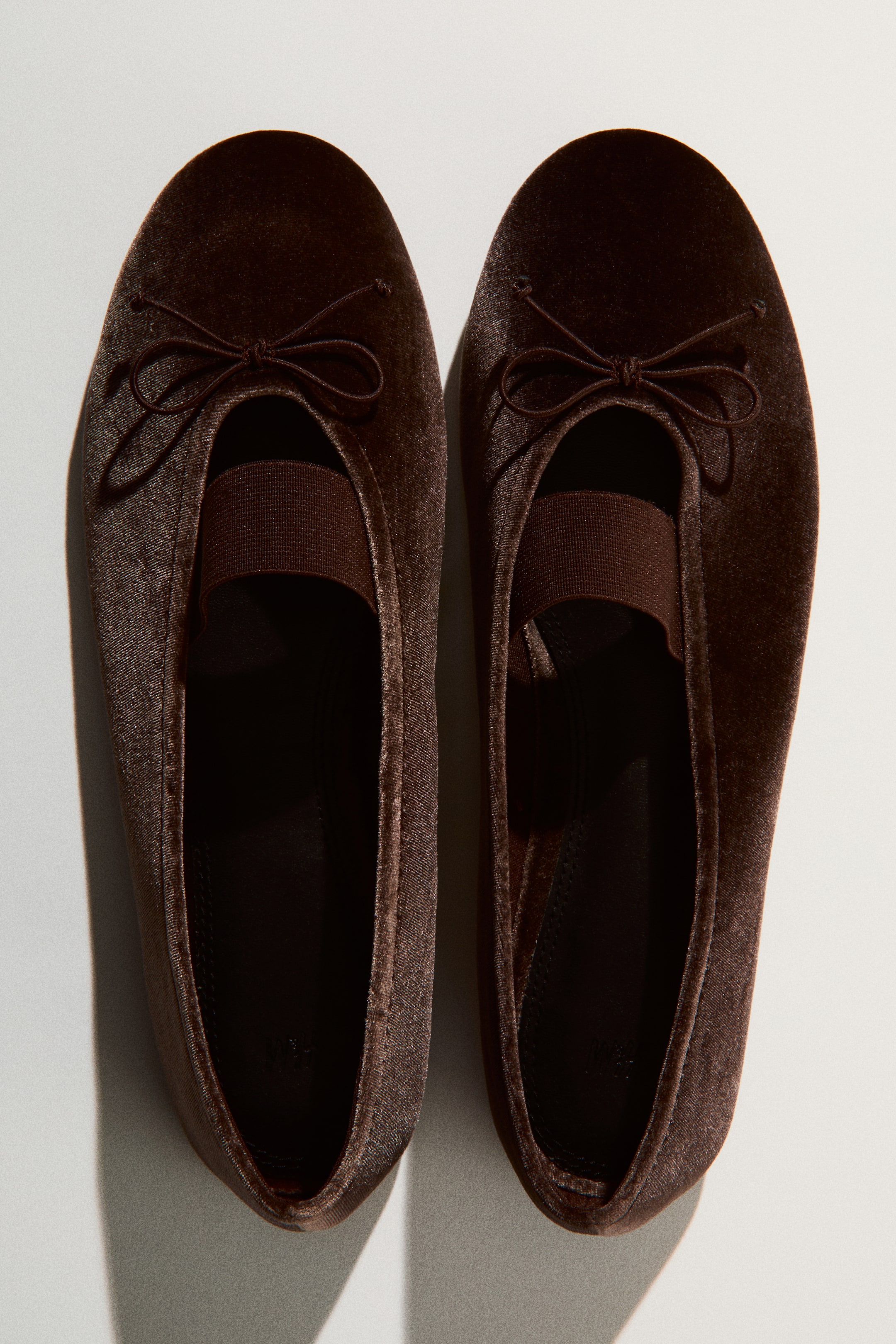 View larger image: Velvet ballet flats - Dark brown - Ladies | H&M PH 1