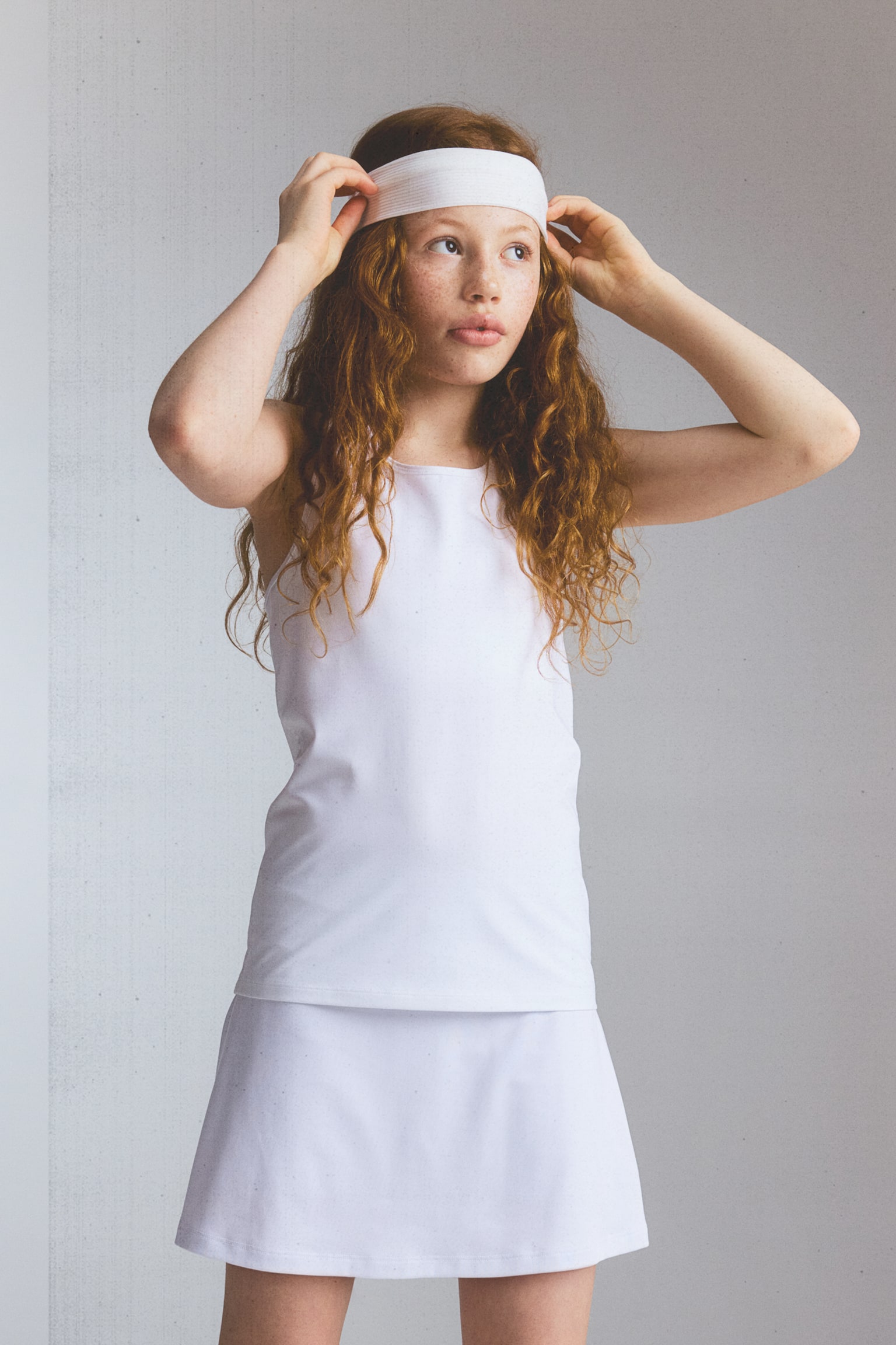 Tennis skirt in DryMove™ - White - 3