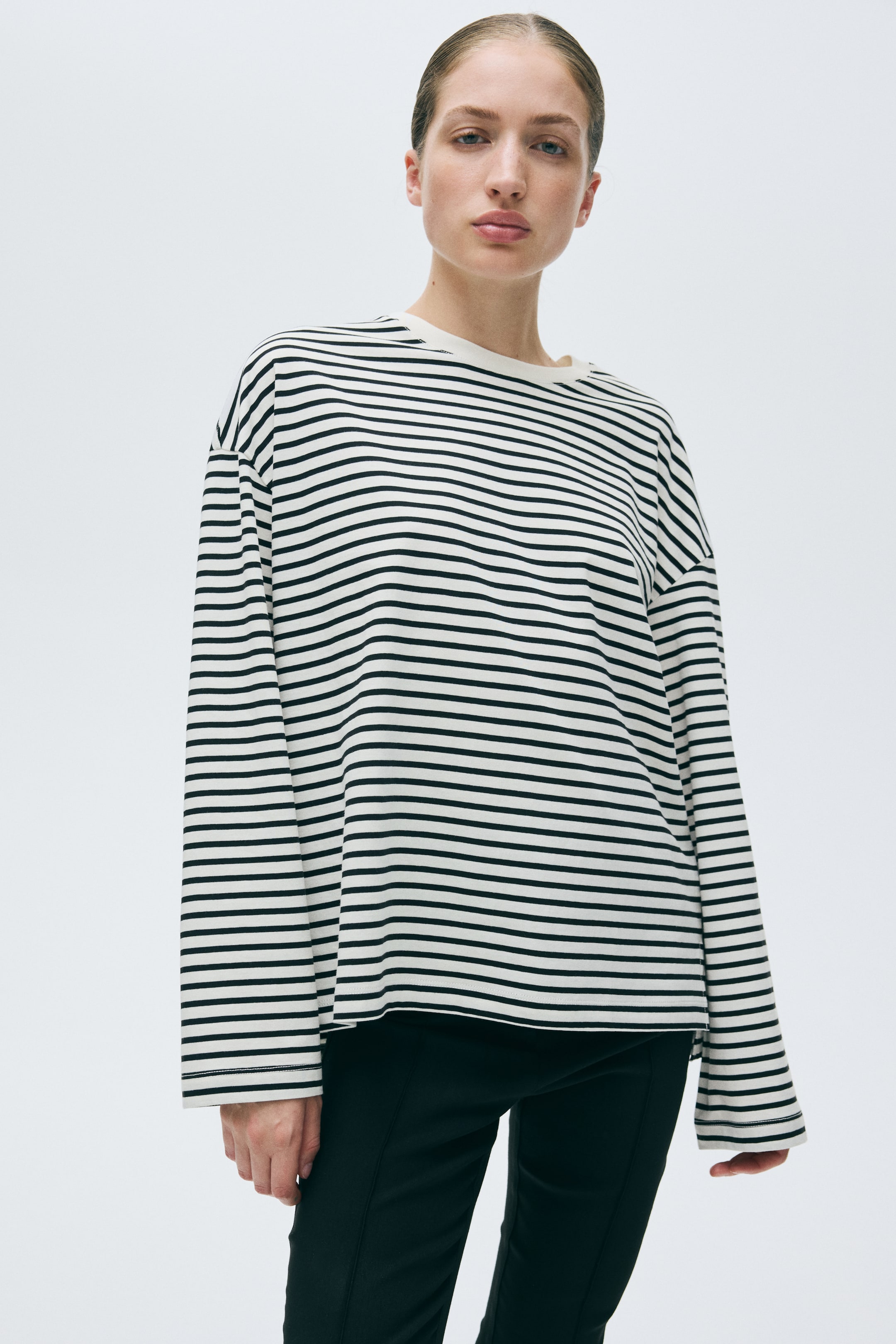 Long-Sleeved Cotton Top